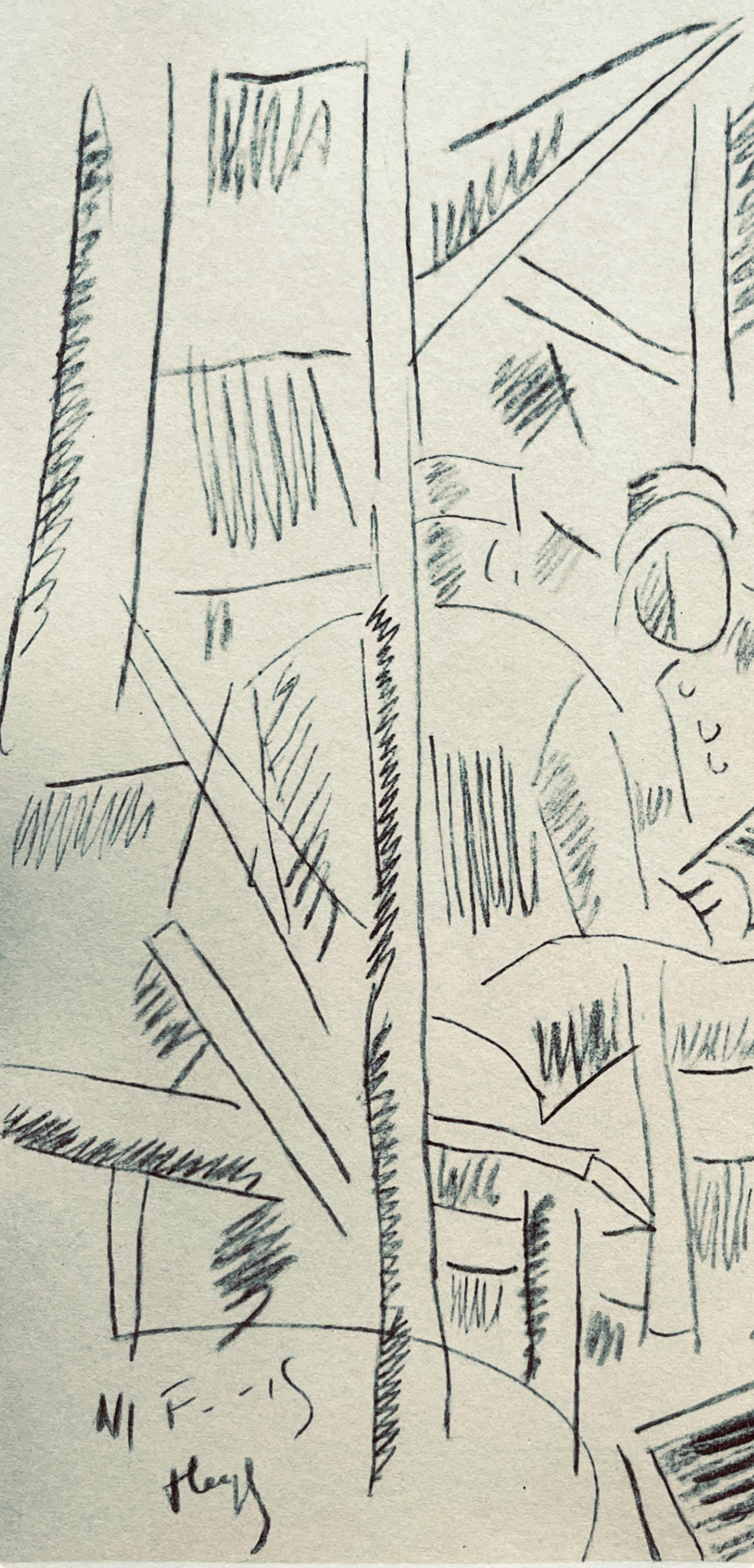 Fernand Léger, Soldats Dans Un Abri, Fernand Léger, Dessins de Guerre, Limited Edition Lithograph