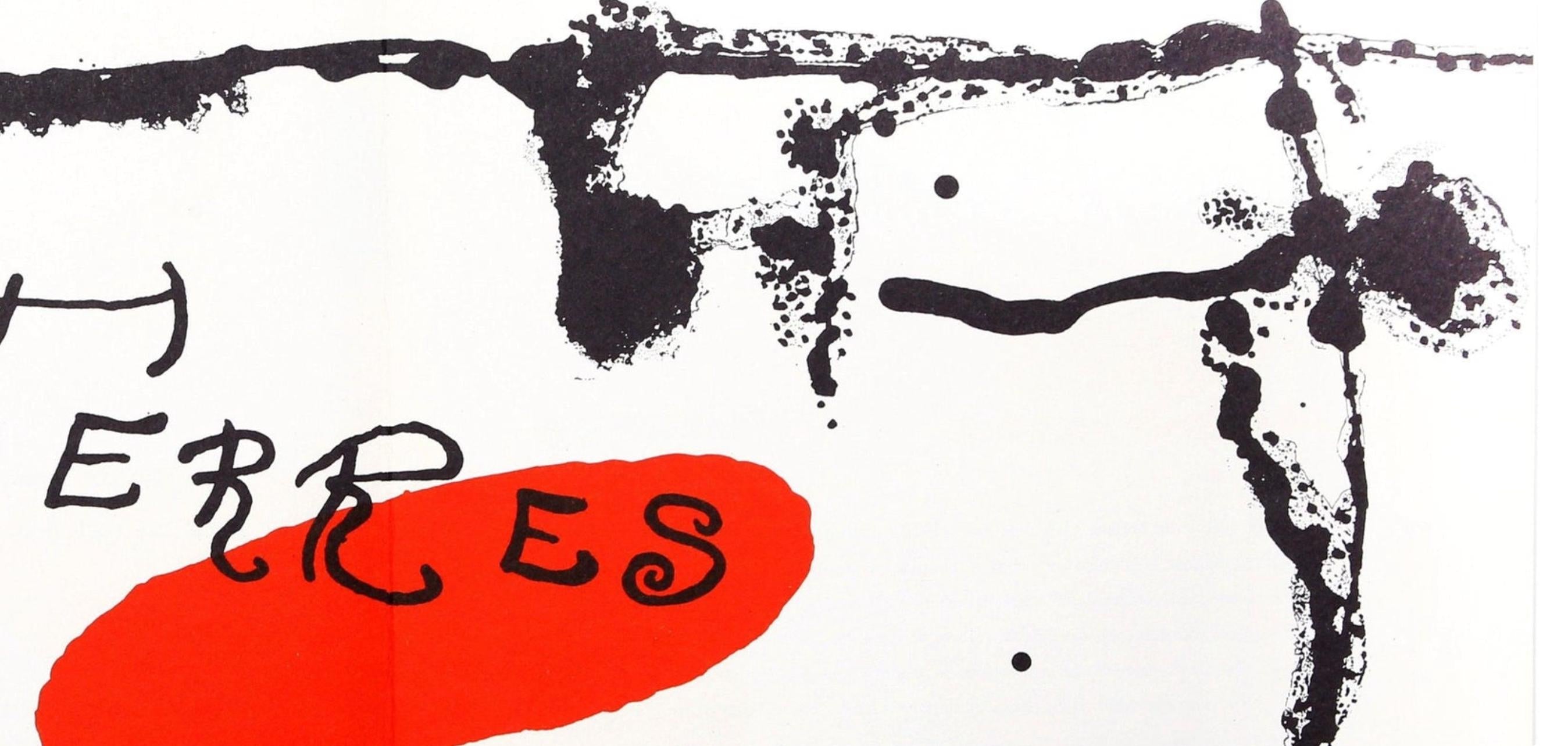 Joan Miró, Composition (Cramer 34; Mourlot 224), Derrière le miroir, Limited Edition Lithograph