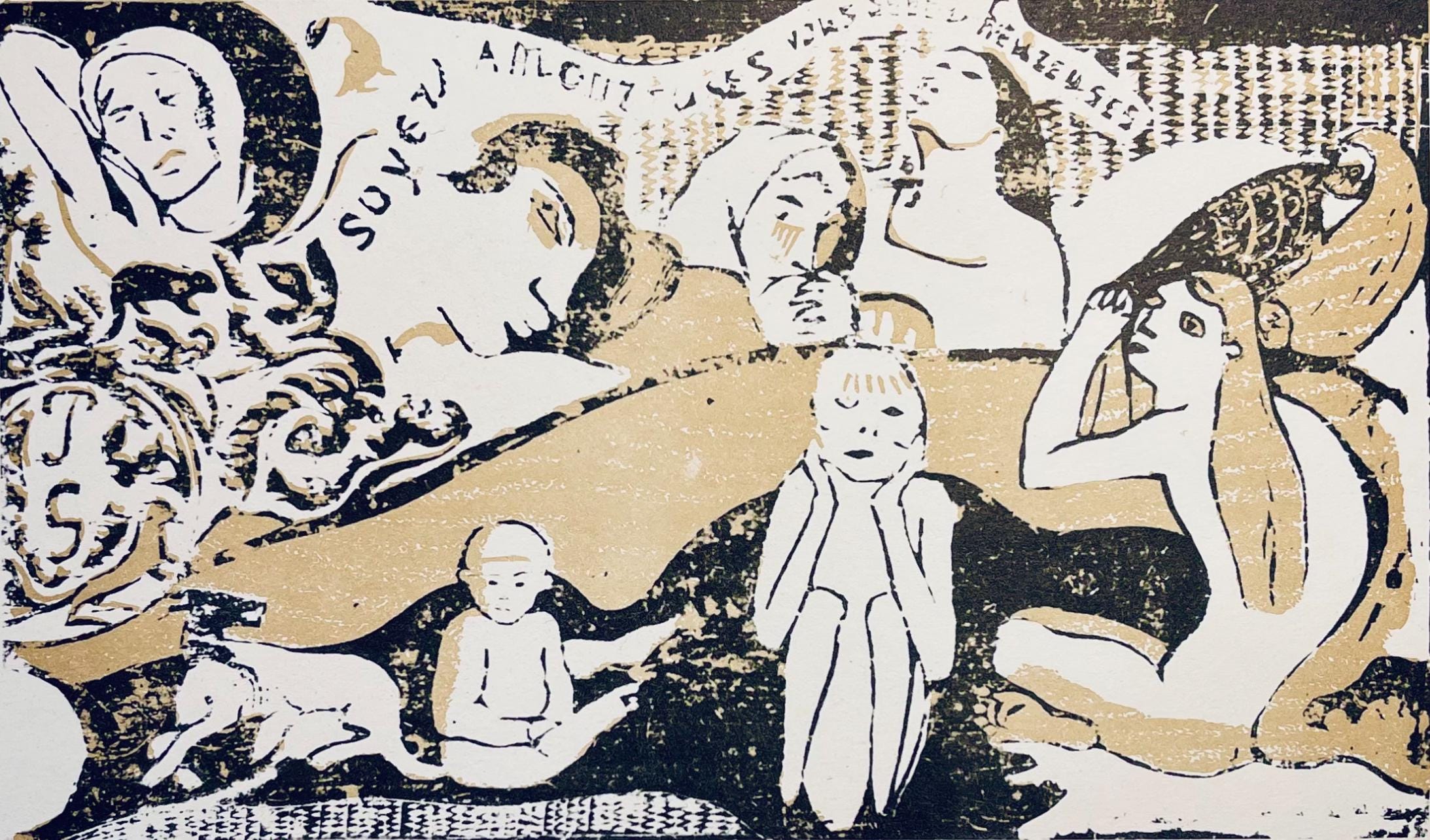 Paul Gauguin, Be in Love and You will be Happy, Limited Edition Woodcut