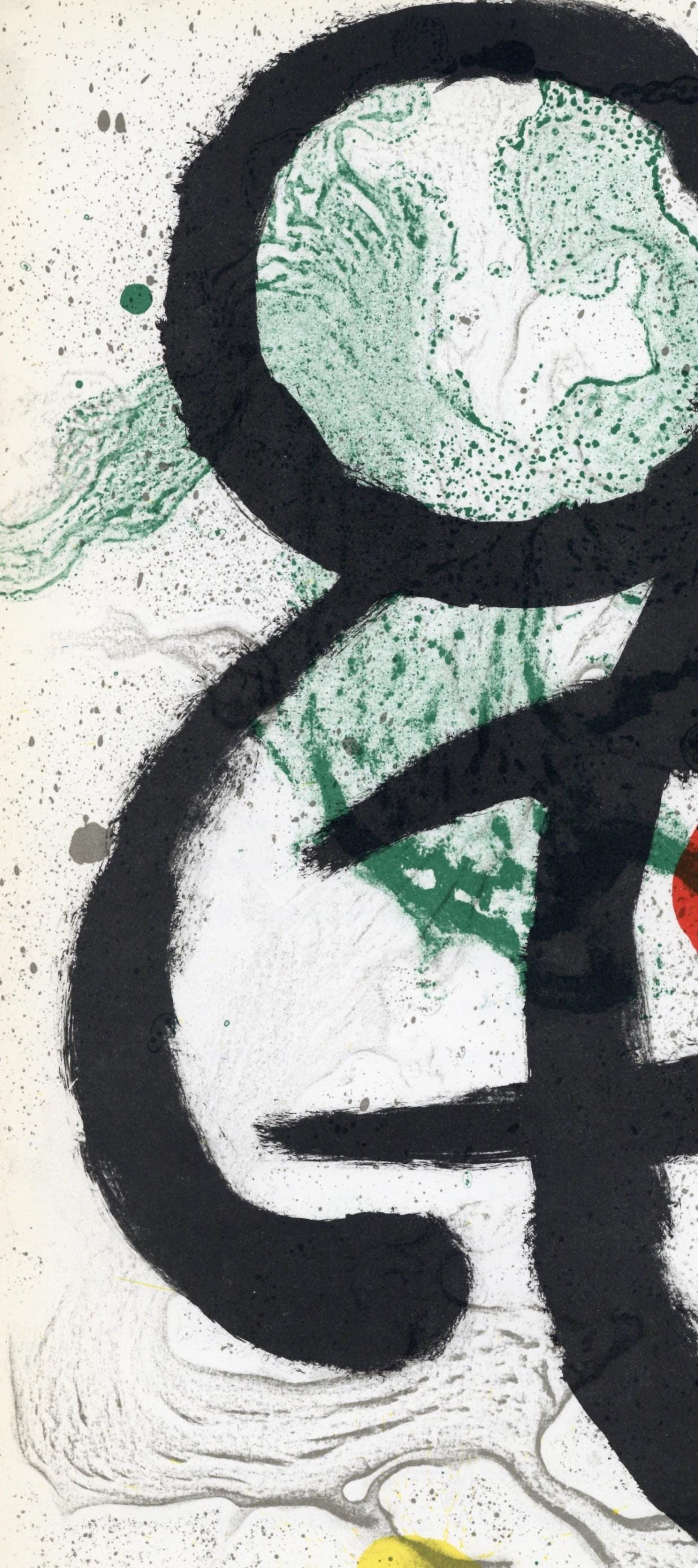 Joan Miró, Composition (Cramer 83; Mourlot 340-347), Derrière le miroir, Limited Edition Lithograph