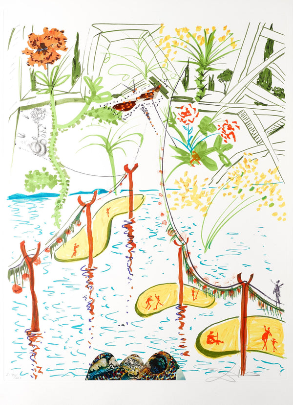 Salvador Dalí, Jardin biologique (M/L 822-831; Field 75-13), Imaginations et Objets du Futur, Limited Edition Lithograph