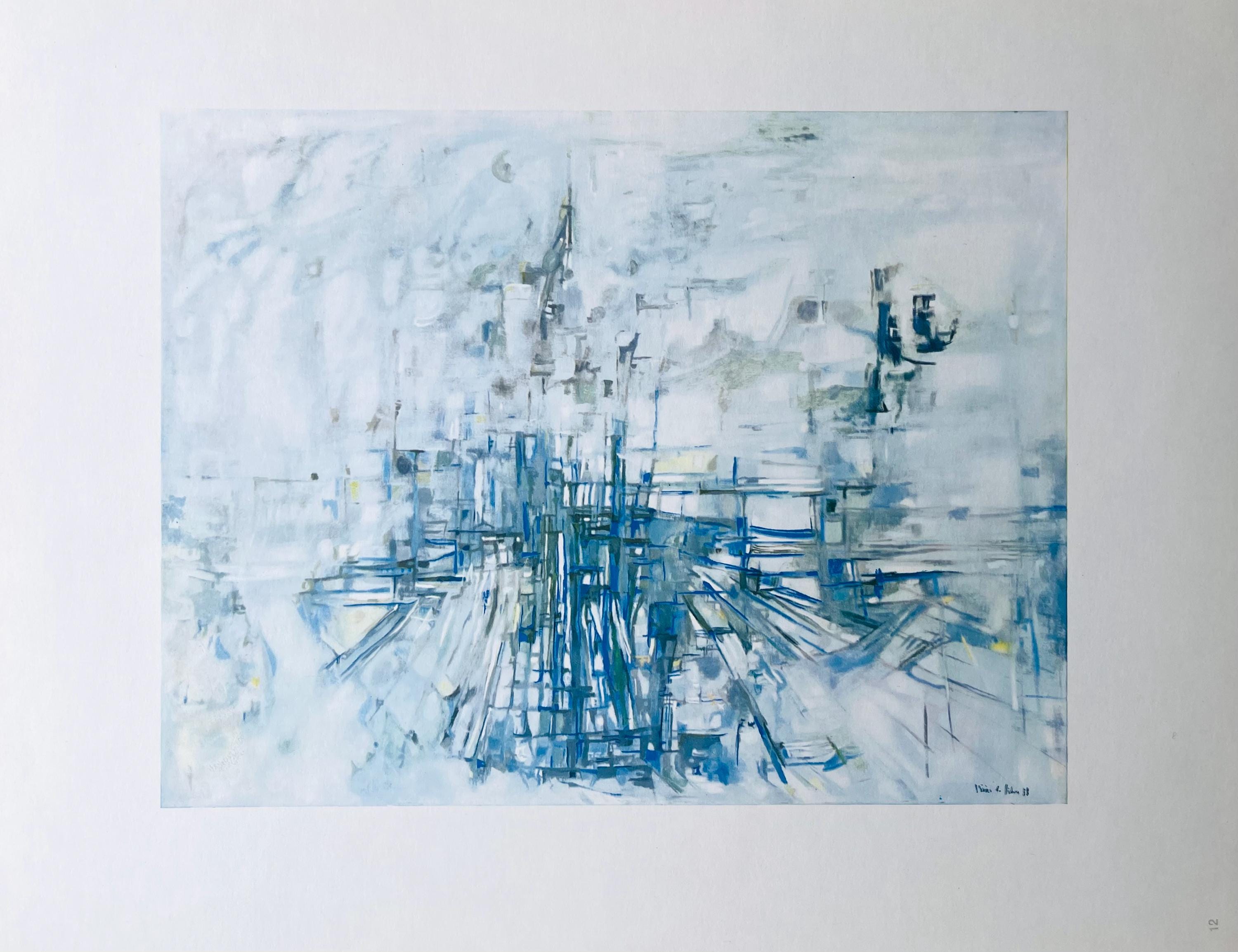 Vieira da Silva, Composition, Vieira da Silva, Peintres d'aujourd'hui, Limited Edition Lithograph