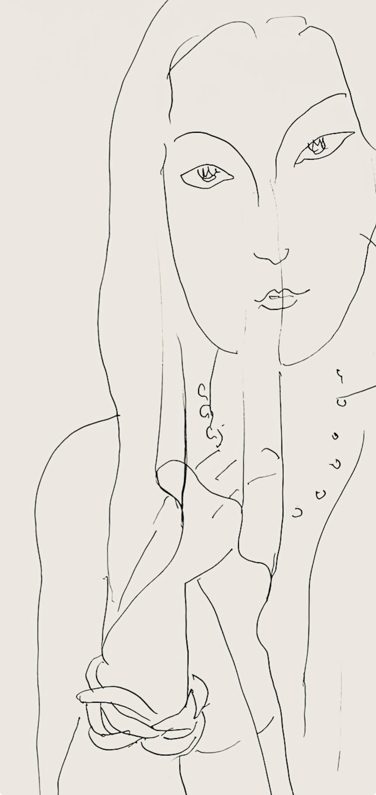 Henri Matisse, Série N, var. 2 (Duthuit 9), Henri Matisse, Dessins, Thèmes et variations, Limited Edition Lithograph