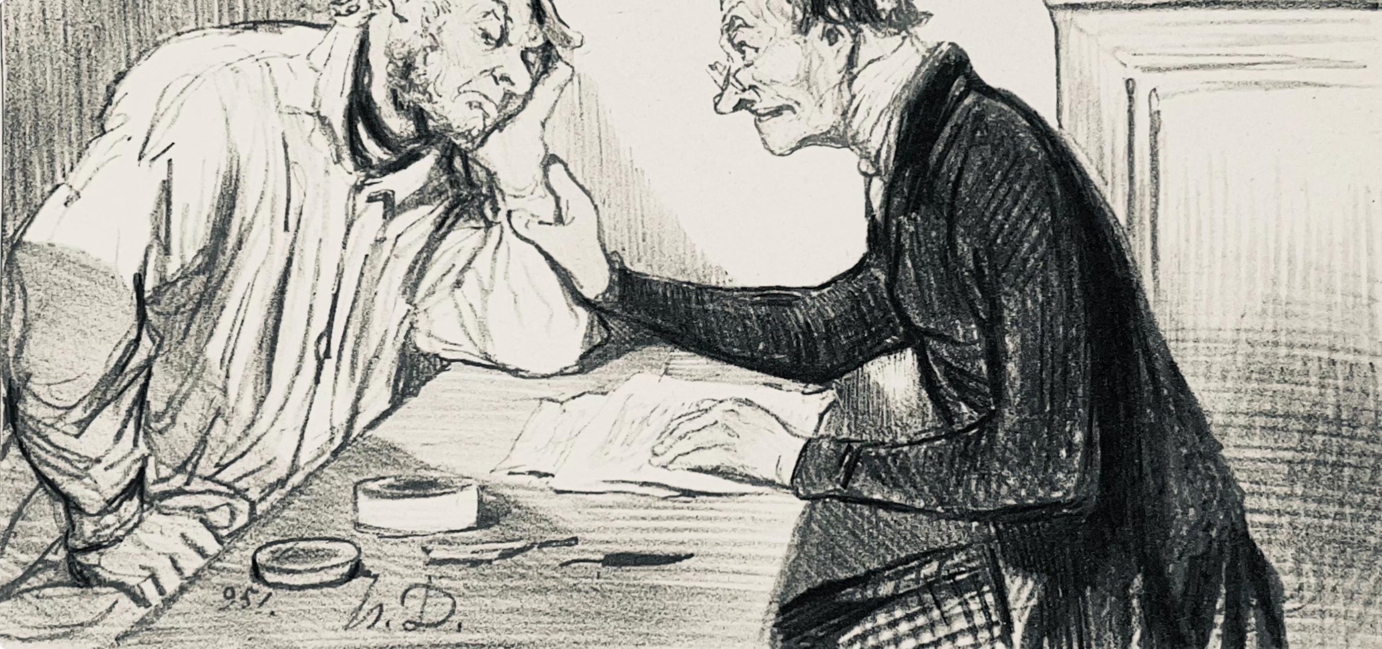 Honoré Daumier, Composition, Honoré Daumier, Law and Justice, Limited Edition Lithograph