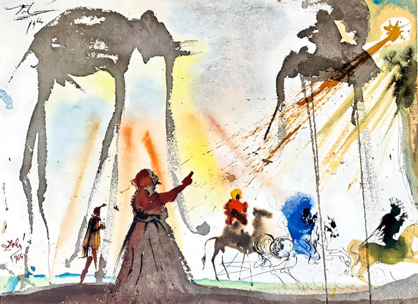 Salvador Dali, Composition (Michler/Löpsinger 1600; Field 69-3), Biblia Sacra, Limited Edition Lithograph