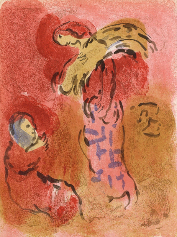 Marc Chagall, Ruth gleaning (Mourlot 117-46; Cramer 25), Drawings from the Bible by Marc Chagall, Verve: Revue, Limited Edition Lithograph