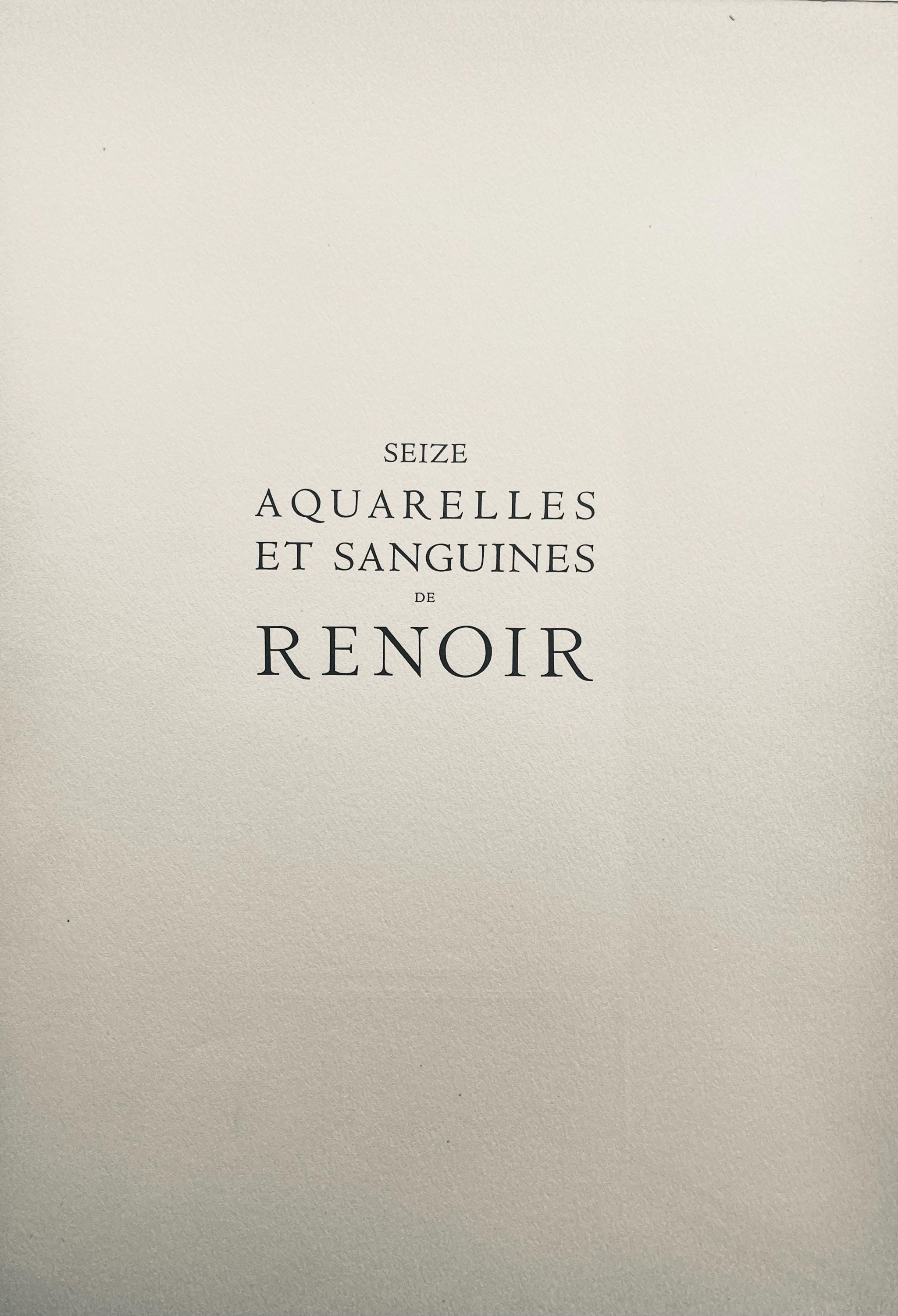 Pierre-Auguste Renoir, Composition, Seize Aquarelles et Sanguines de Renoir, Limited Edition Lithograph
