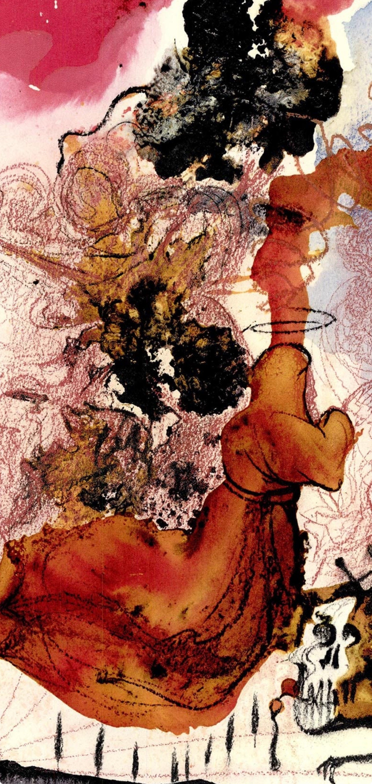 Salvador Dali, Composition (Michler/Löpsinger 1600; Field 69-3), Biblia Sacra, Limited Edition Lithograph