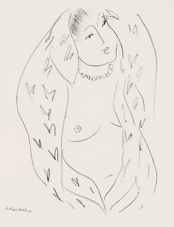Henri Matisse, Série L, var. 18 (Duthuit 9), Henri Matisse, Dessins, Thèmes et variations, Limited Edition Lithograph