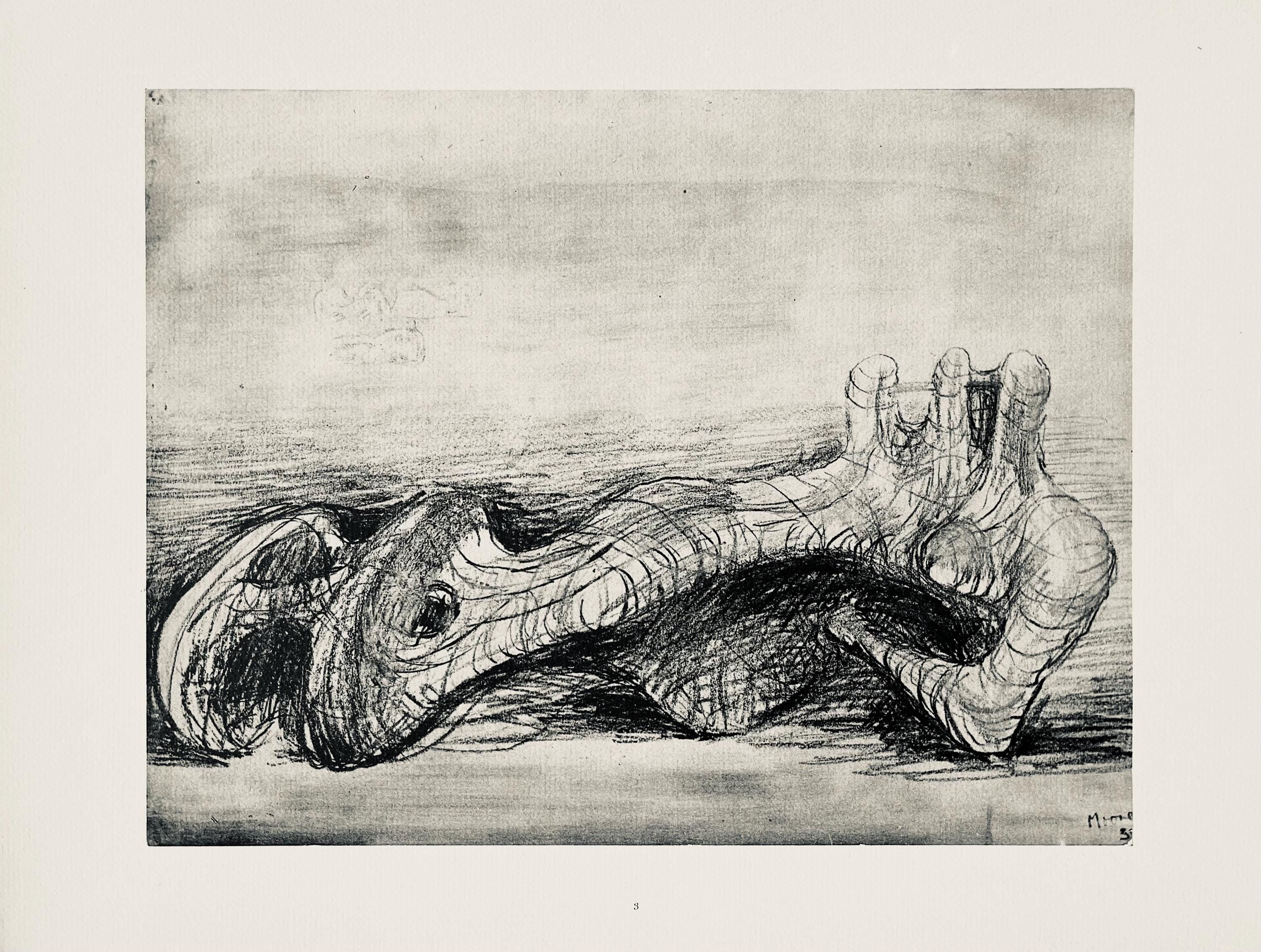 Henry Moore, Reclining Figure, The Drawings of Henry Moore, Limited Edition Lithograph
