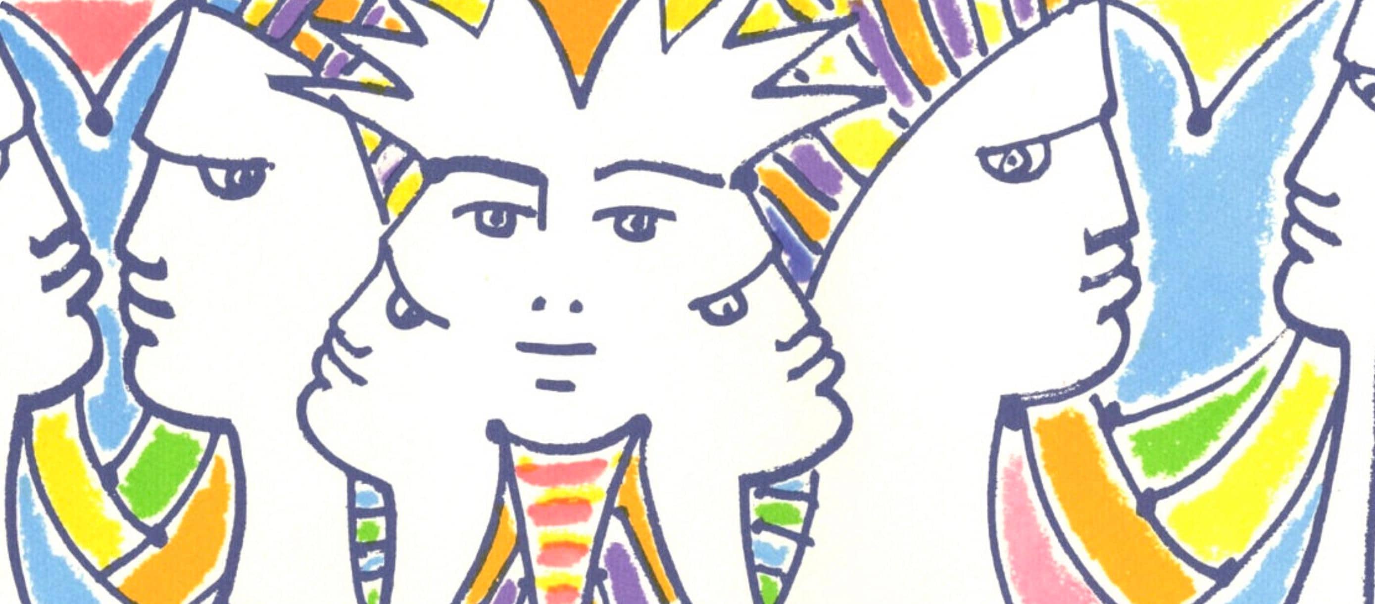Jean Cocteau, Composition, Nous croyons en l'Europe, Limited Edition Silkscreen