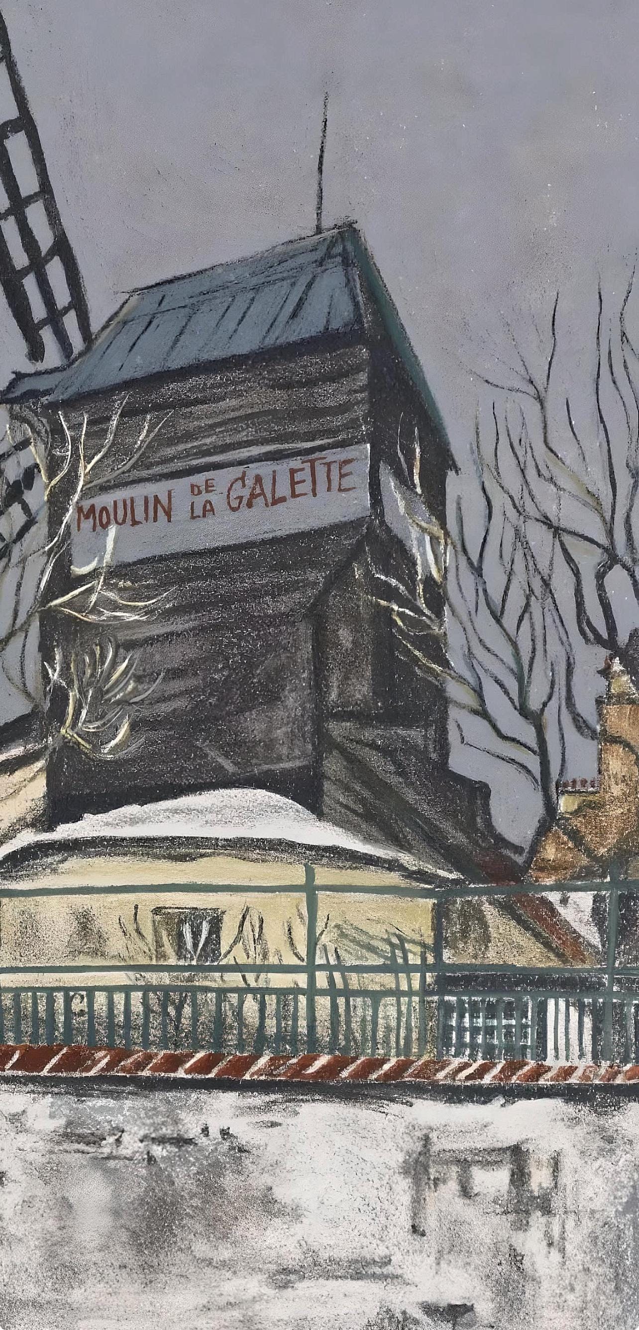 Maurice Utrillo, Composition, Éloge de Maurice Utrillo, Limited Edition Lithograph
