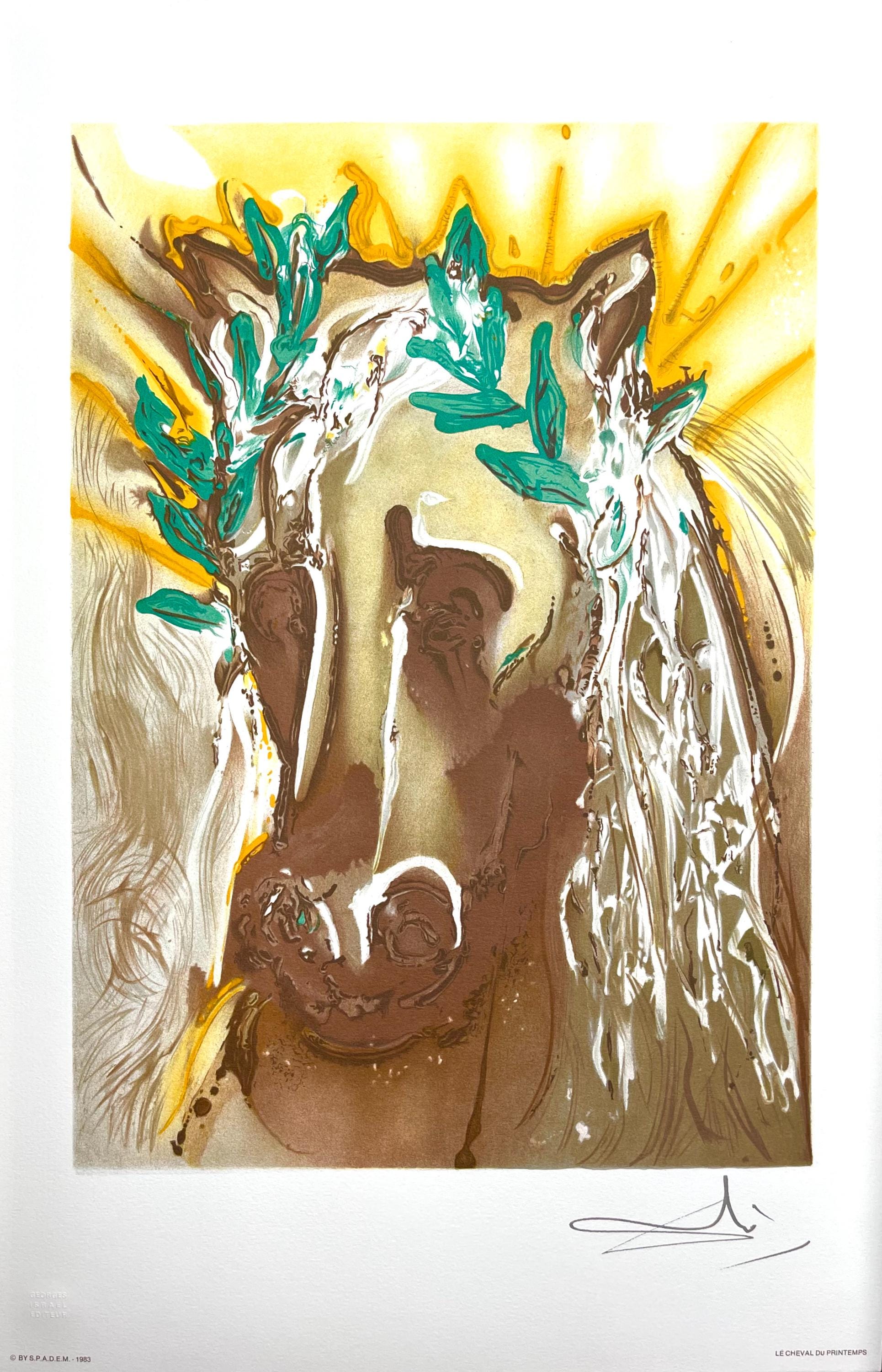 Salvador Dalí, Le Cheval du Printemps, Les Chevaux de Dalí, Limited Edition Lithograph
