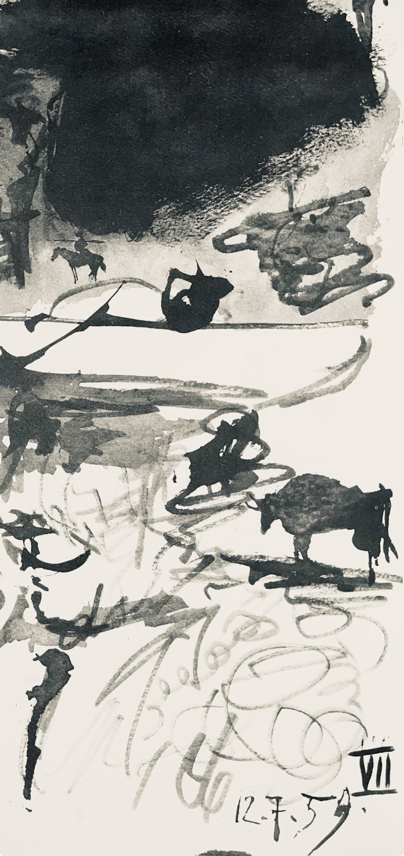 Pablo Picasso, Composition (Bloch 1276; Czwiklitzer 23), Toros y Toreros, Limited Edition Lithograph