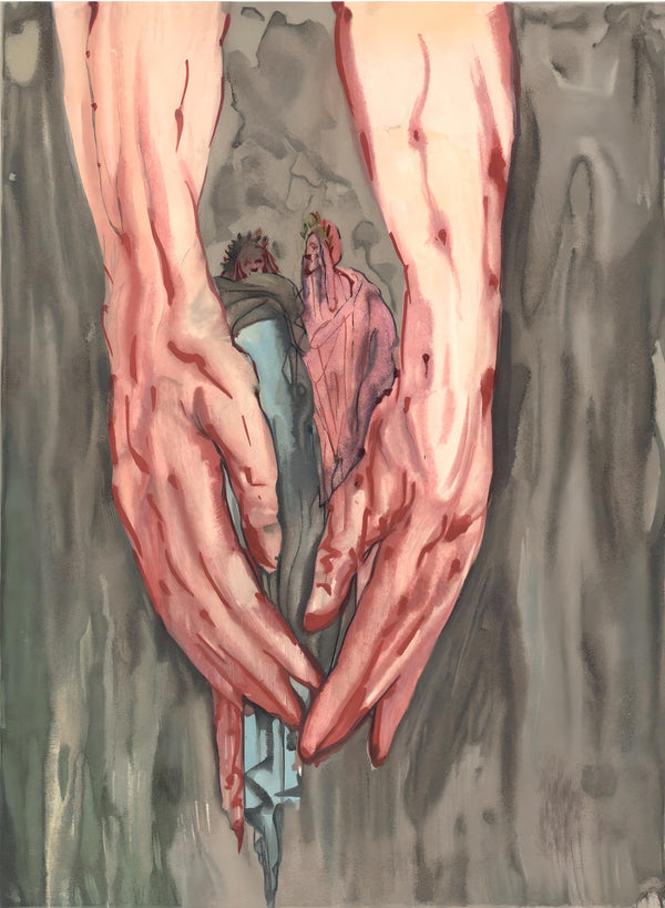 Salvador Dali, In the Hands of Antaeus (Michler/Löpsinger 1039-1138; Field 189-200), La Divine Comédie, Limited Edition Woodcut