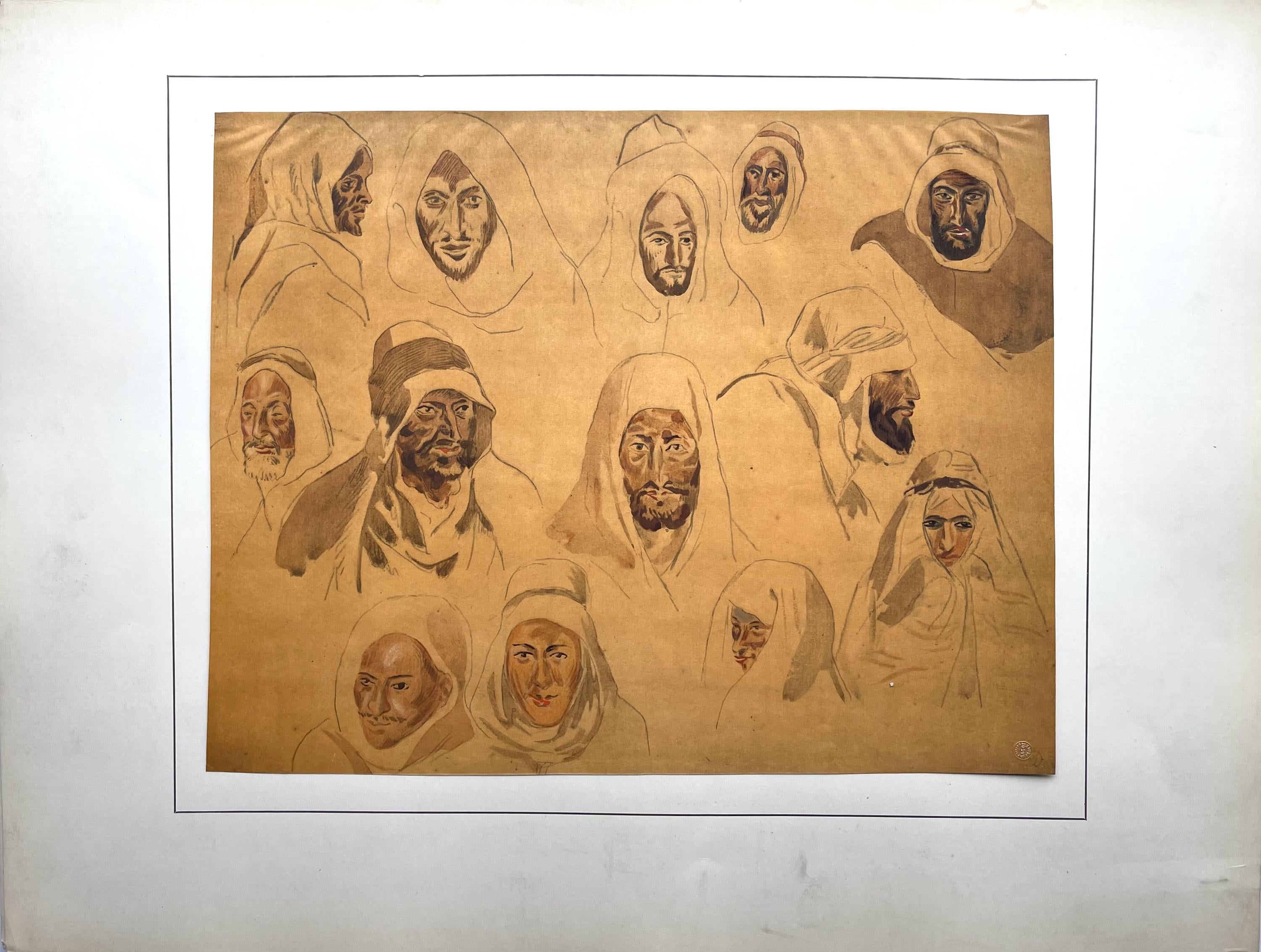 Eugène Delacroix, Composition, Trente et un Dessins et Aquarelles du Maroc, Limited Edition Lithograph