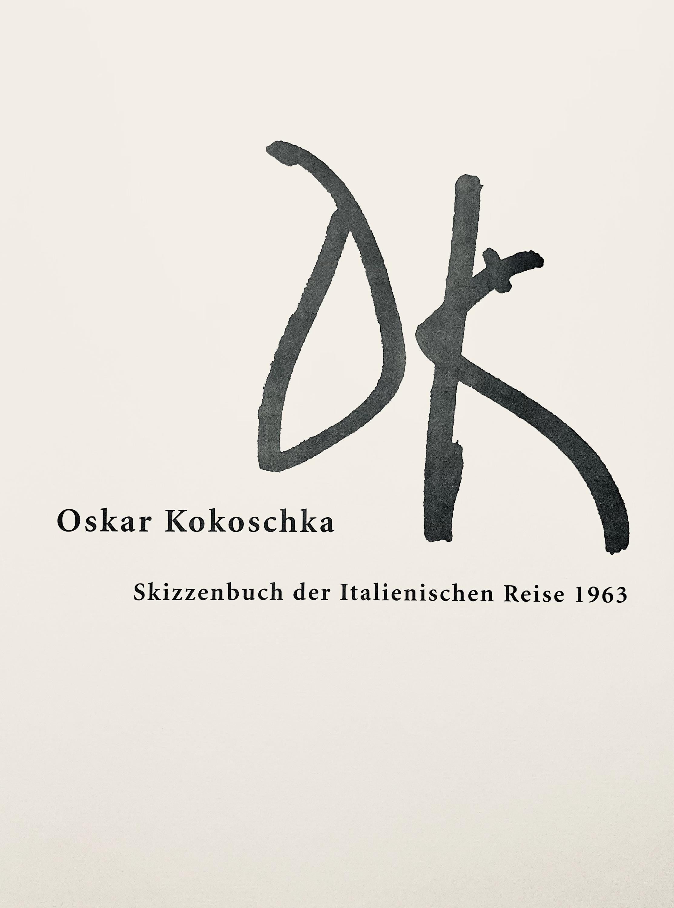 Oskar Kokoschka, Composition, Skizzenbuch der Italienischen Reise 1963, Limited Edition Lithograph