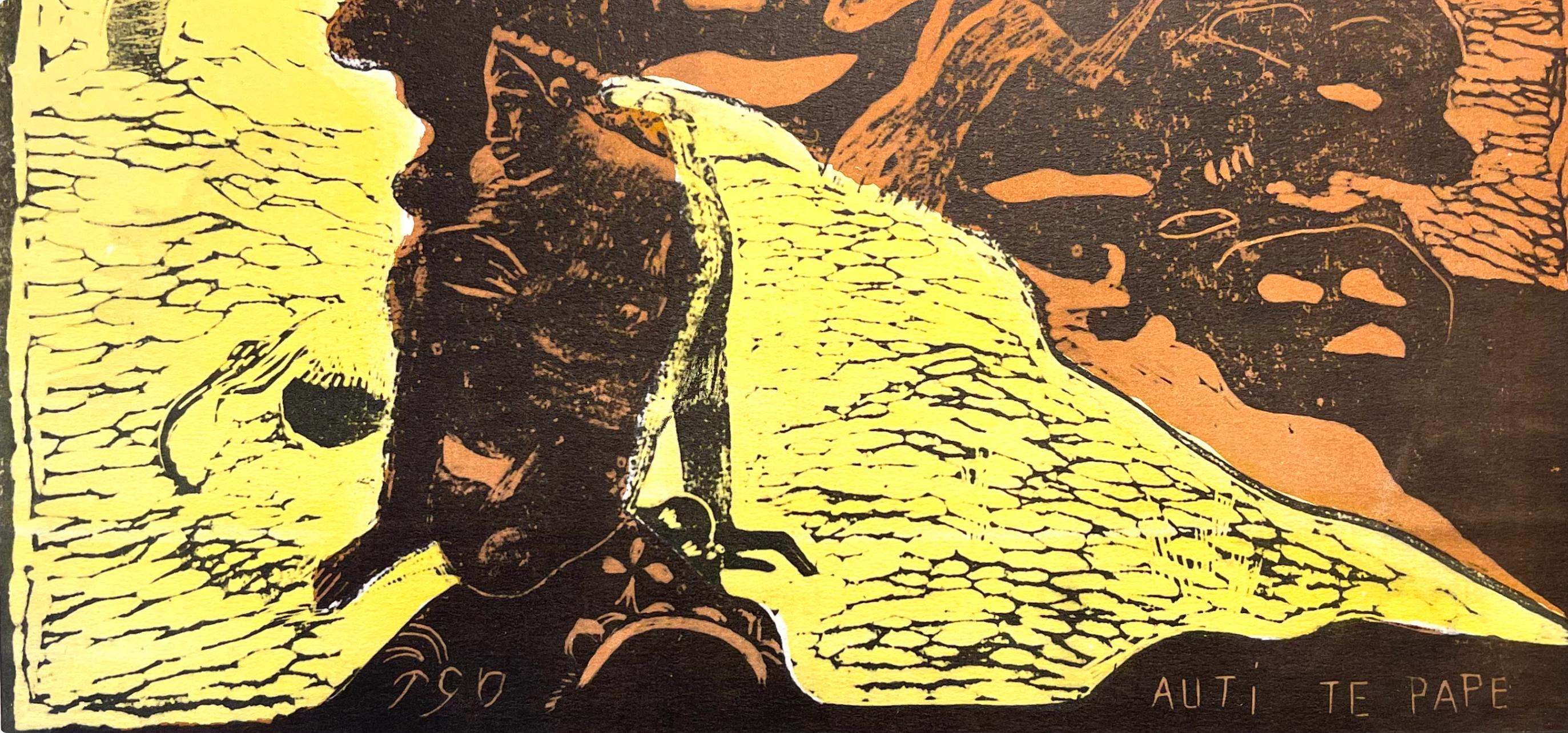 Paul Gauguin, Women at the River (Auti te pape), Limited Edition Woodcut