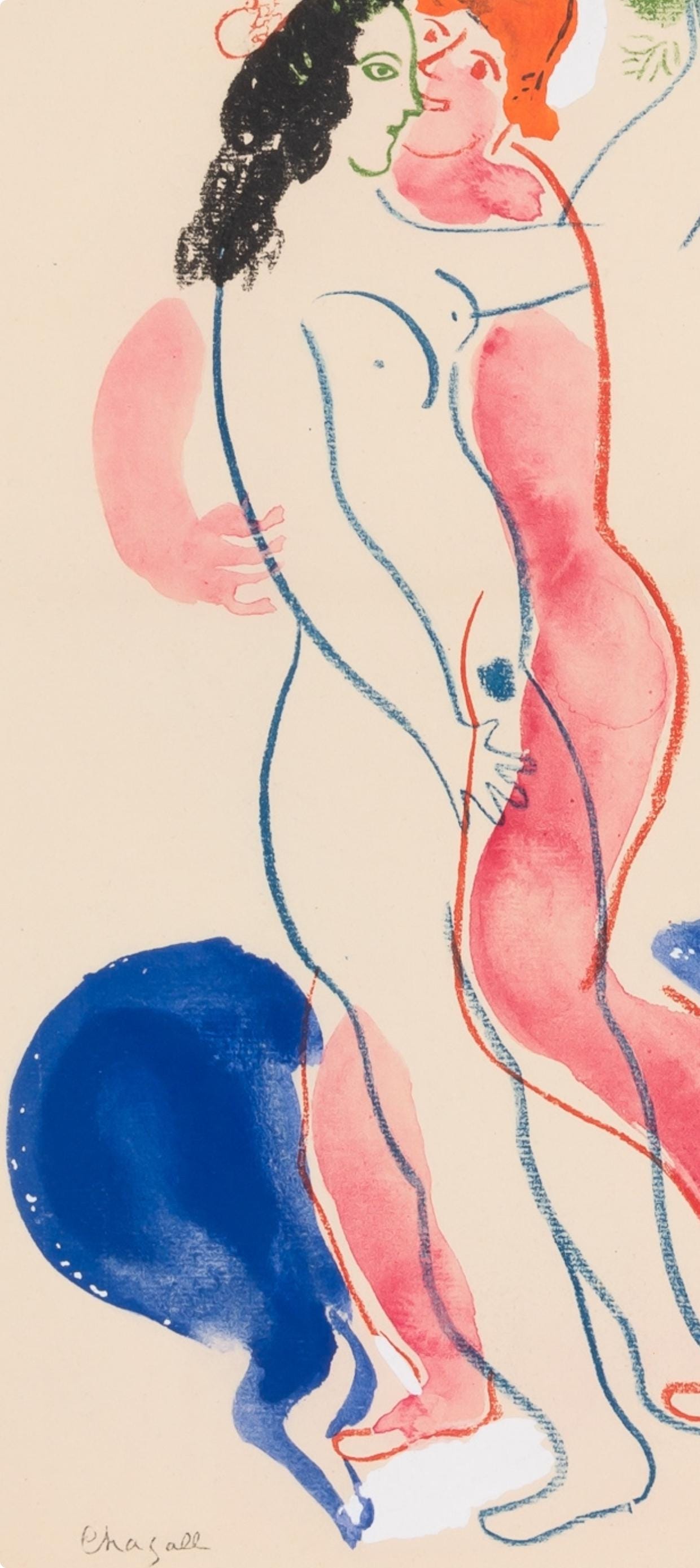 Marc Chagall, Composition, Couleur amour, Limited Edition Lithograph