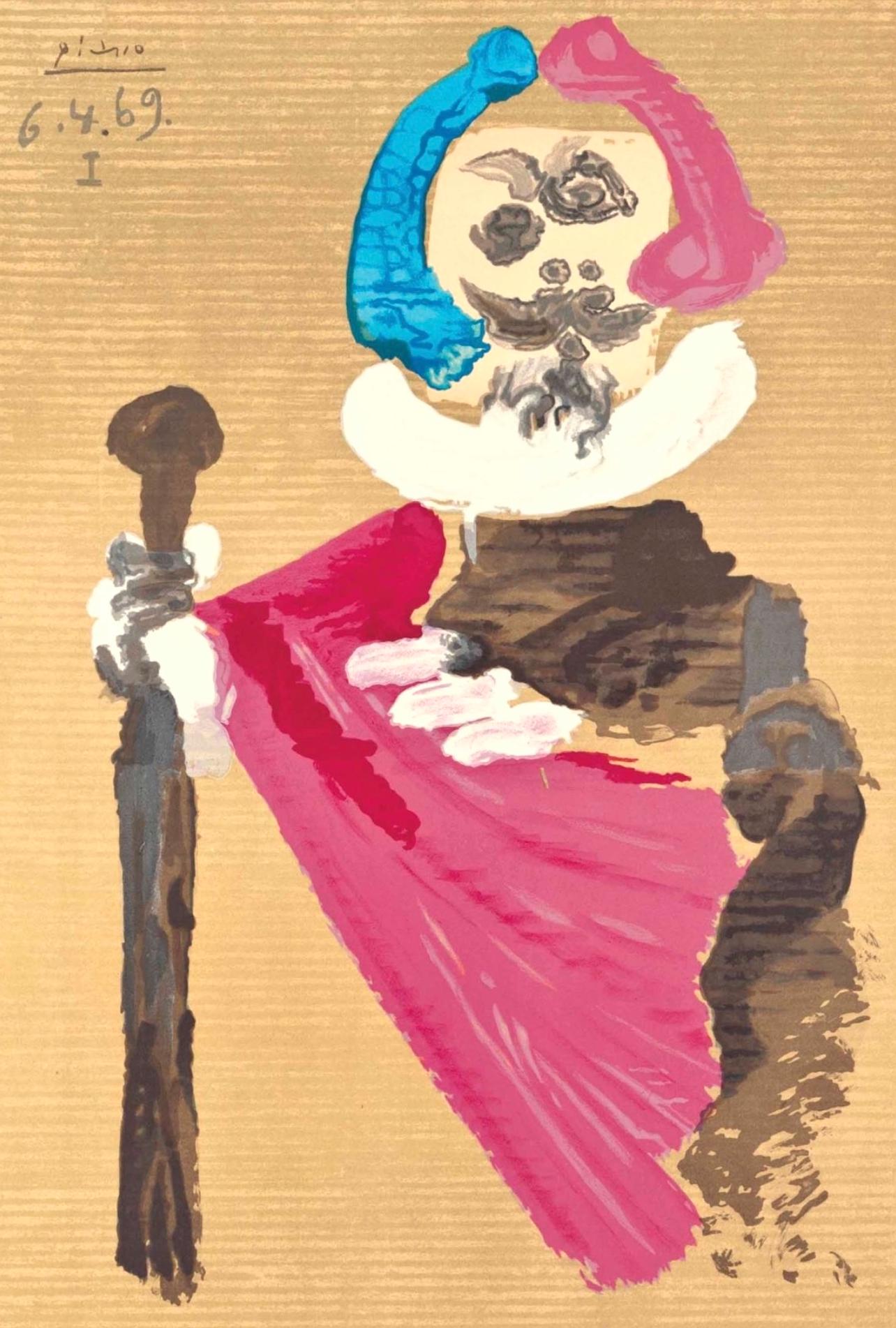 Pablo Picasso, Composition (Orozco 207-261), Vingt-Neuf Portraits Imaginaires, Limited Edition Lithograph