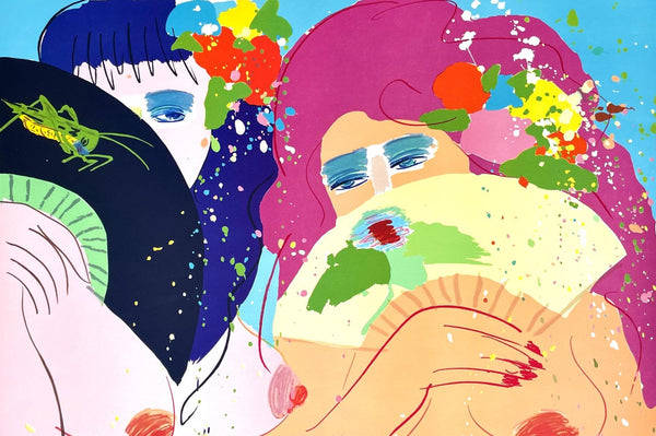 Walasse Ting 丁雄泉, Hidden Smiles, Limited Edition Lithograph