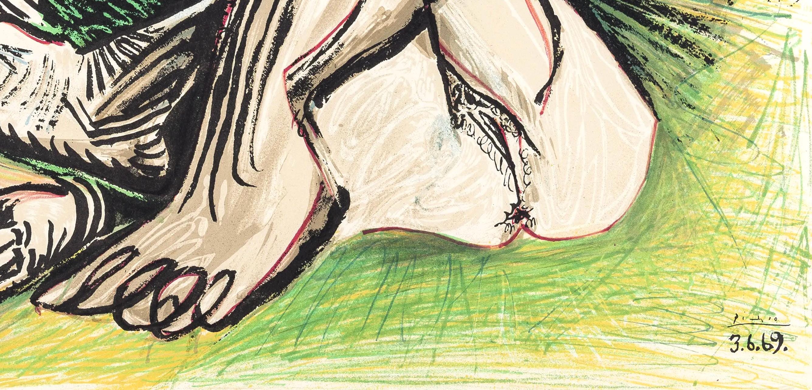 Pablo Picasso, Composition (Orozco 193-204), Au Baiser D'Avignon, Limited Edition Lithograph