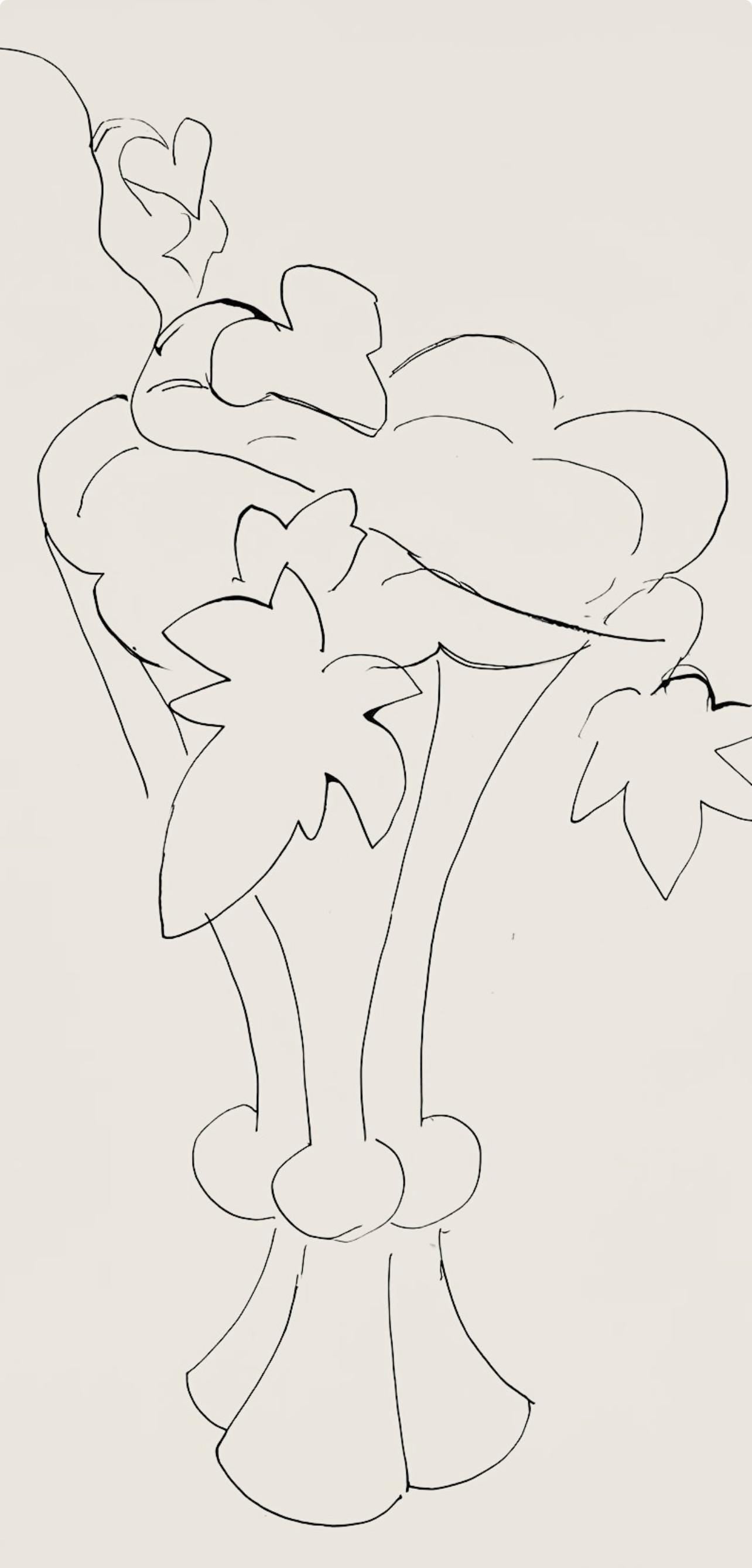 Henri Matisse, Série H, var. 3 (Duthuit 9), Henri Matisse, Dessins, Thèmes et variations, Limited Edition Lithograph