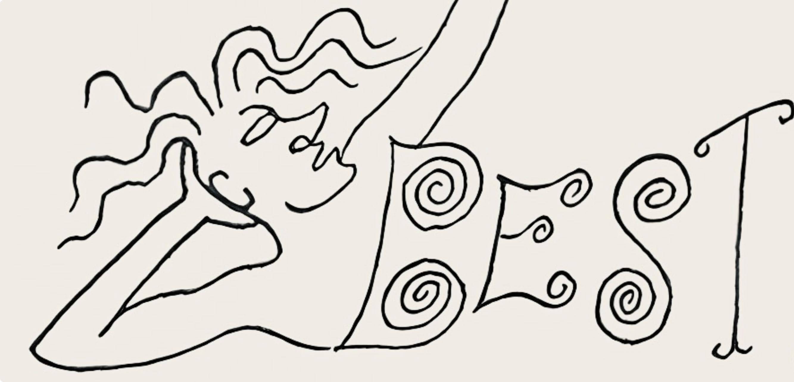 Alexander Calder, Composition, A Bestiary, Limited Edition Letterpress Print