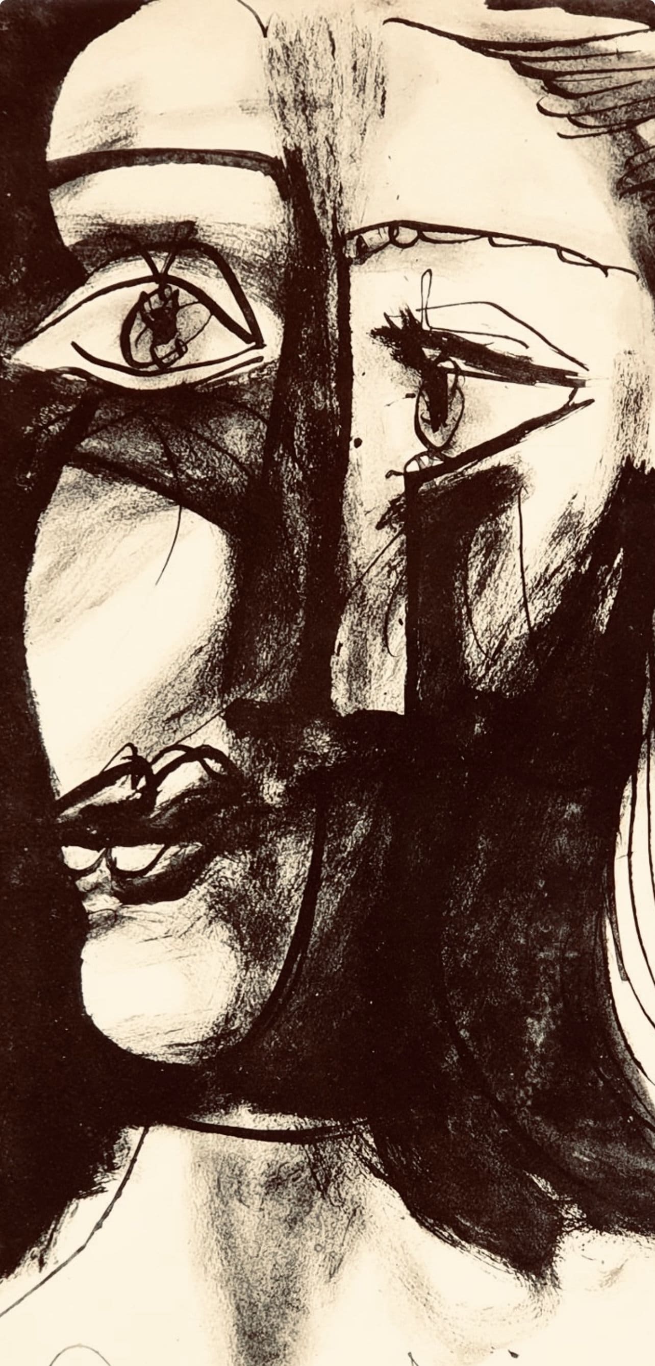 Pablo Picasso, Composition, Carnet de dessins de Picasso, Cahiers d’Art, Limited Edition Lithograph