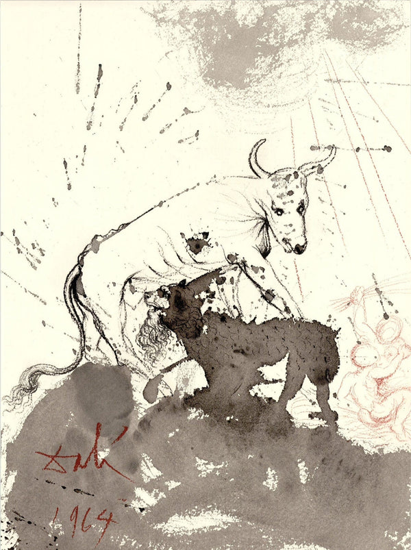 Salvador Dali, Composition (Michler/Löpsinger 1600; Field 69-3), Biblia Sacra, Limited Edition Lithograph