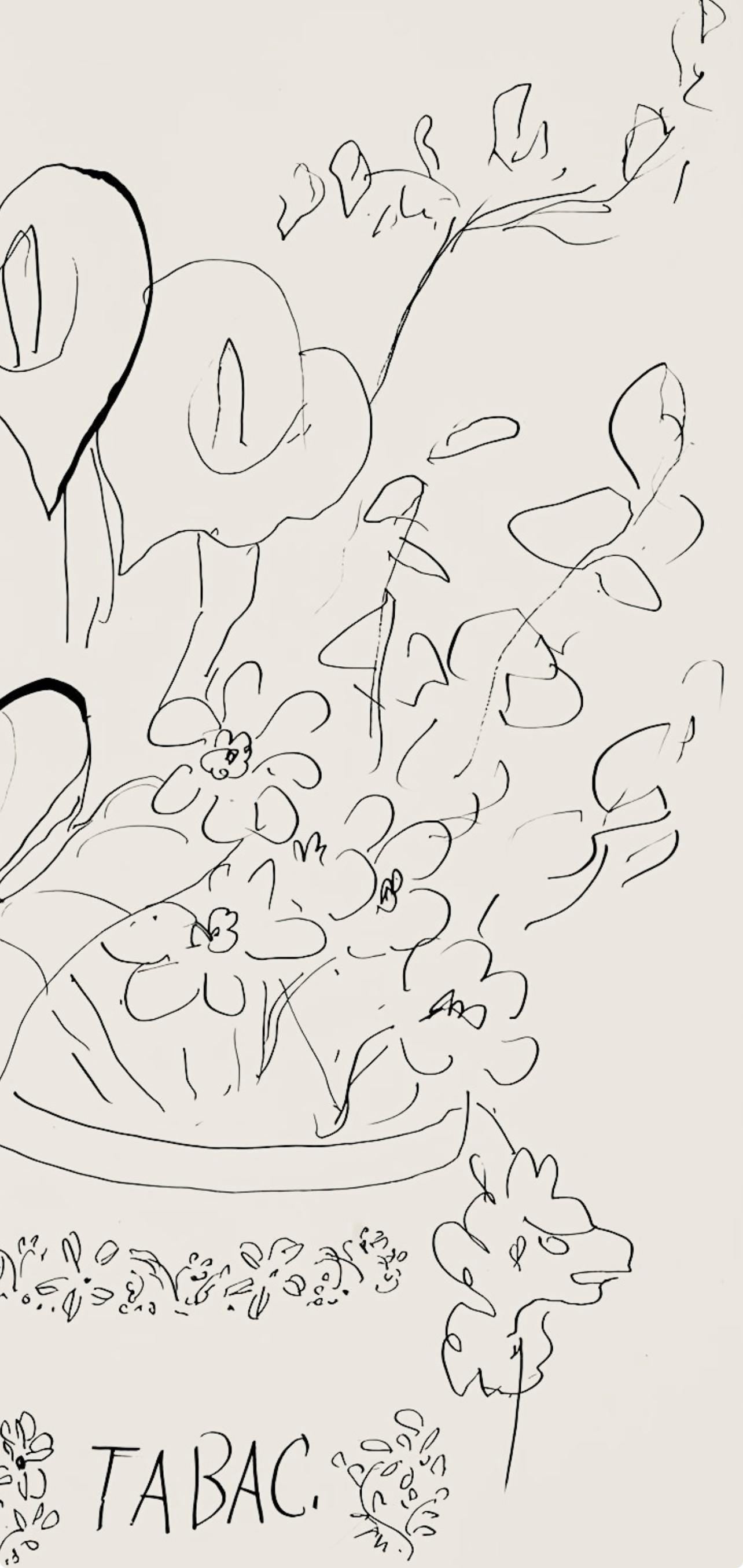 Henri Matisse, Série N Gc'S, var. 5 (Duthuit 9), Henri Matisse, Dessins, Thèmes et variations, Limited Edition Lithograph