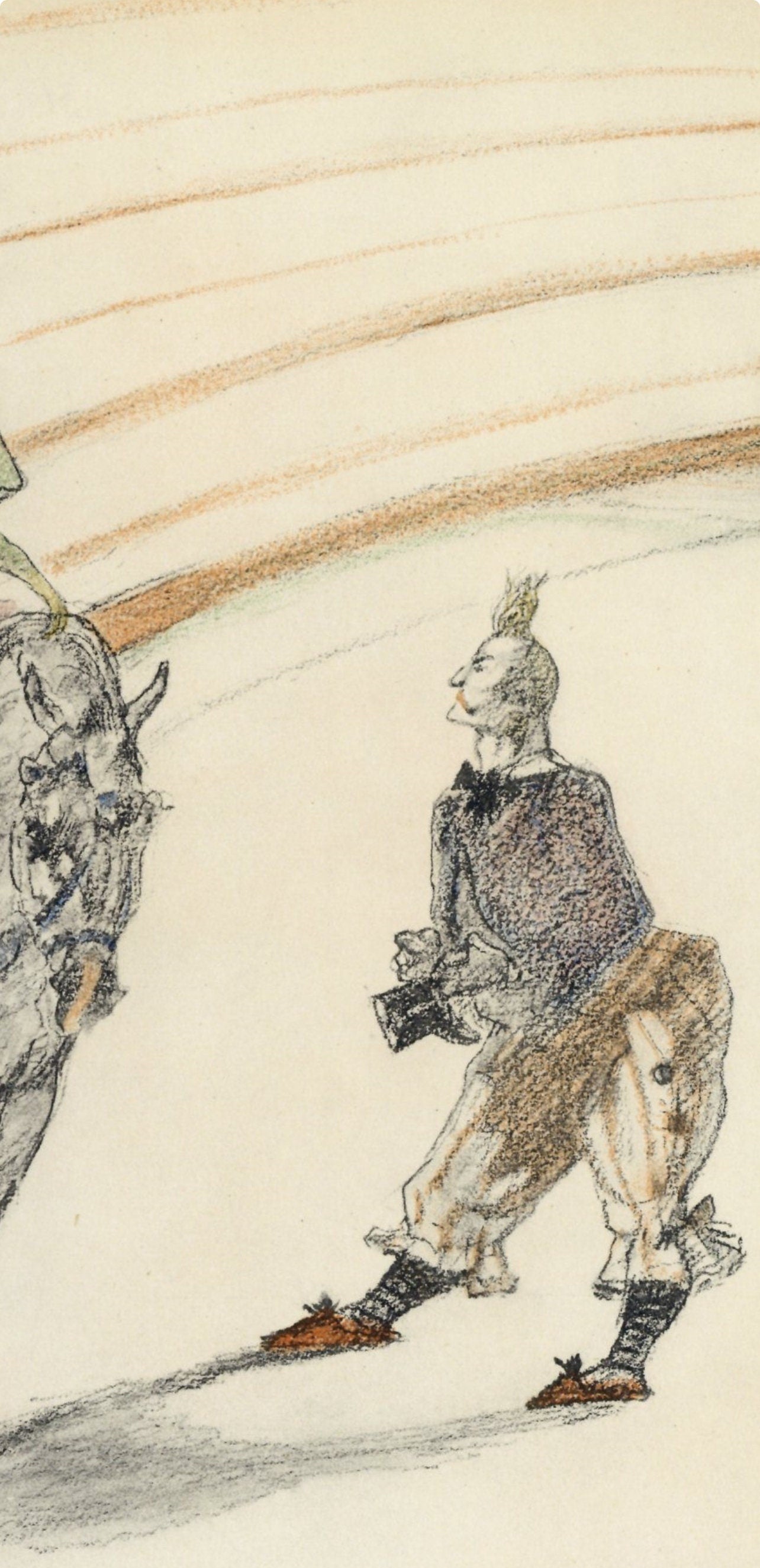 Henri de Toulouse-Lautrec, Ecuyere de panneau, The Circus by Toulouse-Lautrec, Limited Edition Lithograph