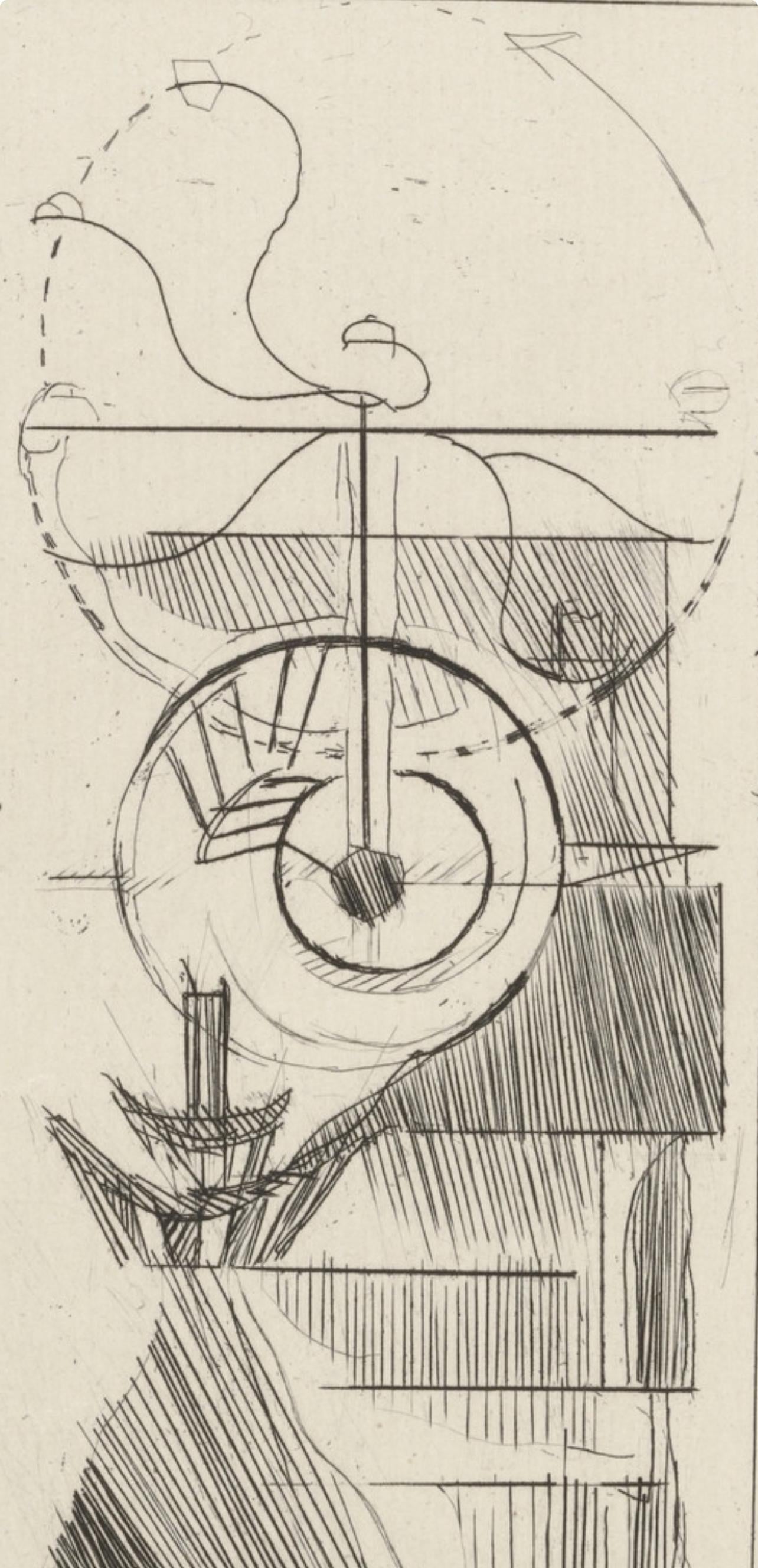 Marcel Duchamp, Composition, Du cubisme, Limited Edition Etching