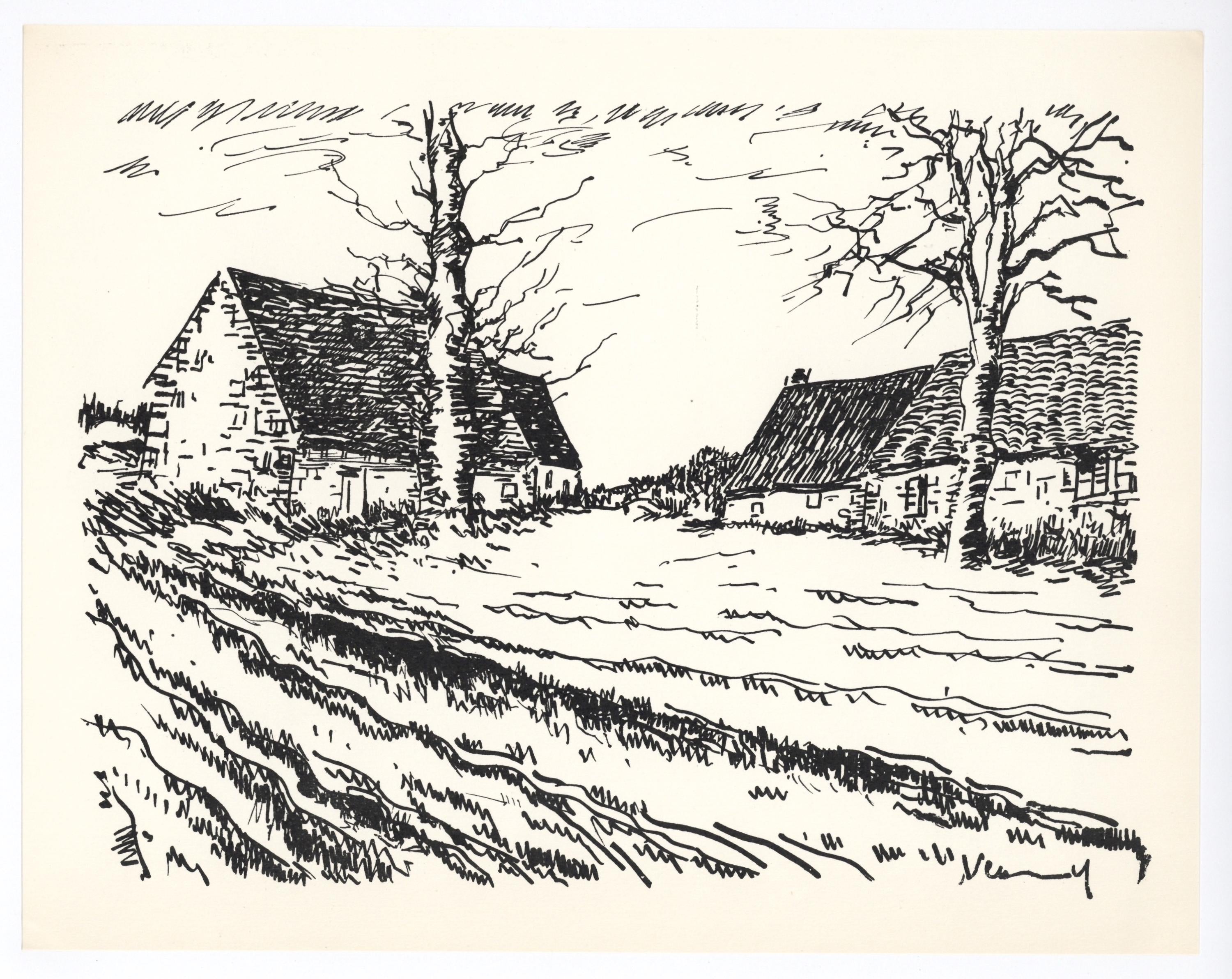 Maurice de Vlaminck, Les Challonges, Limited Edition Lithograph