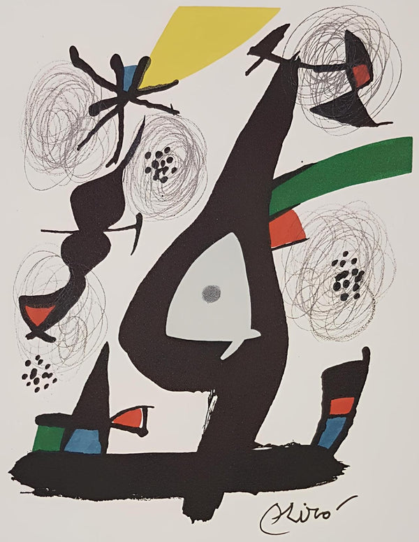 Joan Miró, Composition (Mourlot 1212-1225; Cramer 248), La mélodie acide, Limited Edition Lithograph