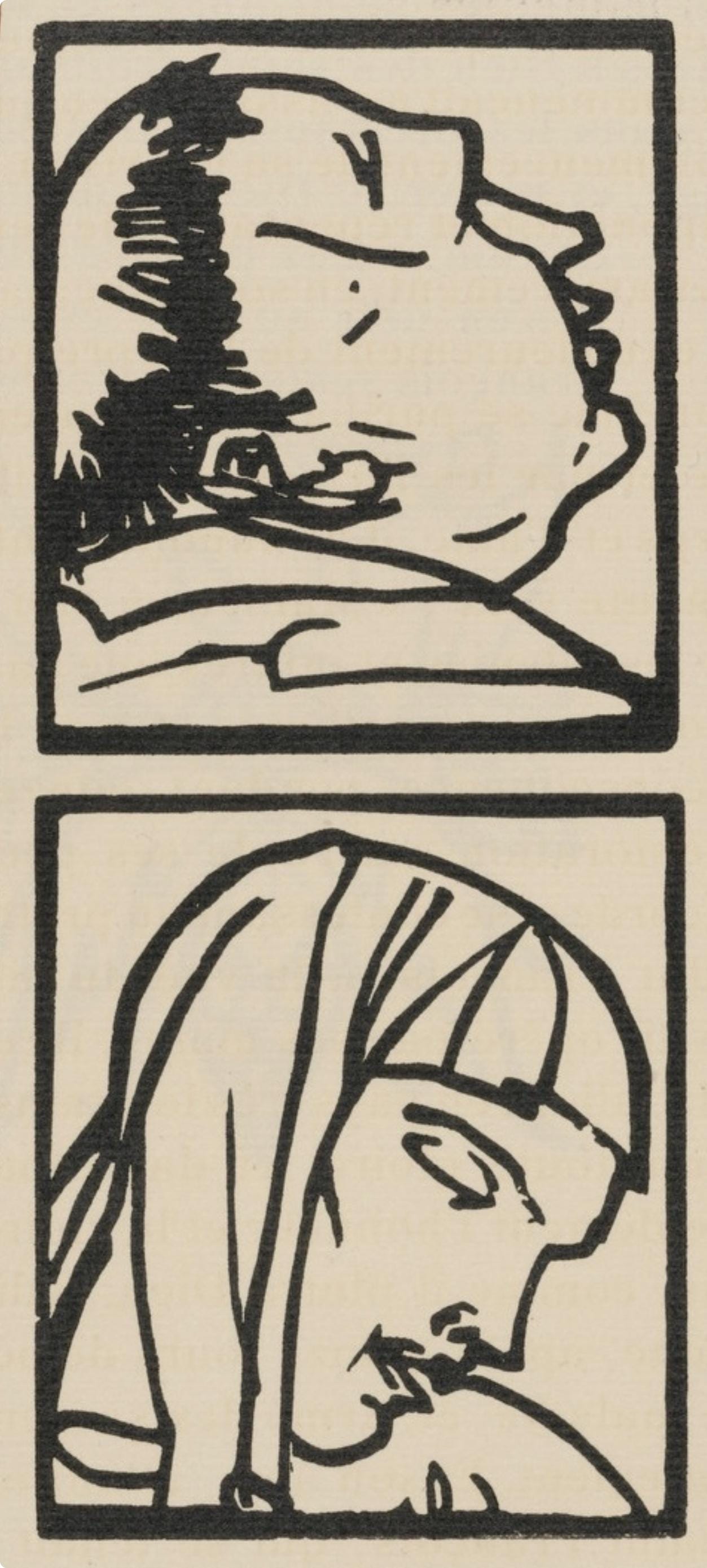Émile Bernard, Composition (Morane, No. 100), Les Petites Fleurs de St. Françoise, Limited Edition Woodcut