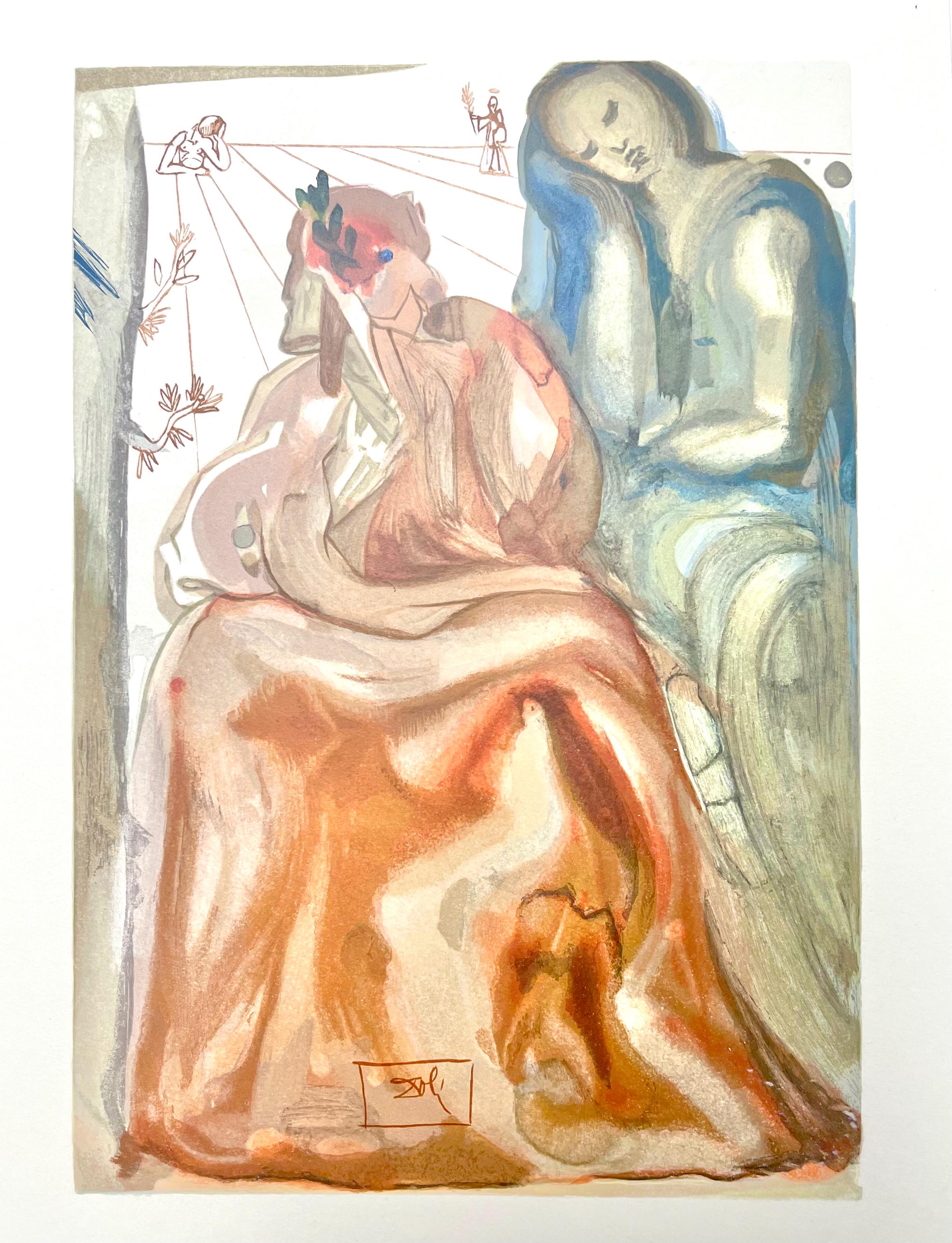 Salvador Dali, Fegefeuer XXXI (Field 189-200; Michler/Löpsinger 1039-1138), Die Göttliche Komödie, Signed, Limited Edition Woodcut