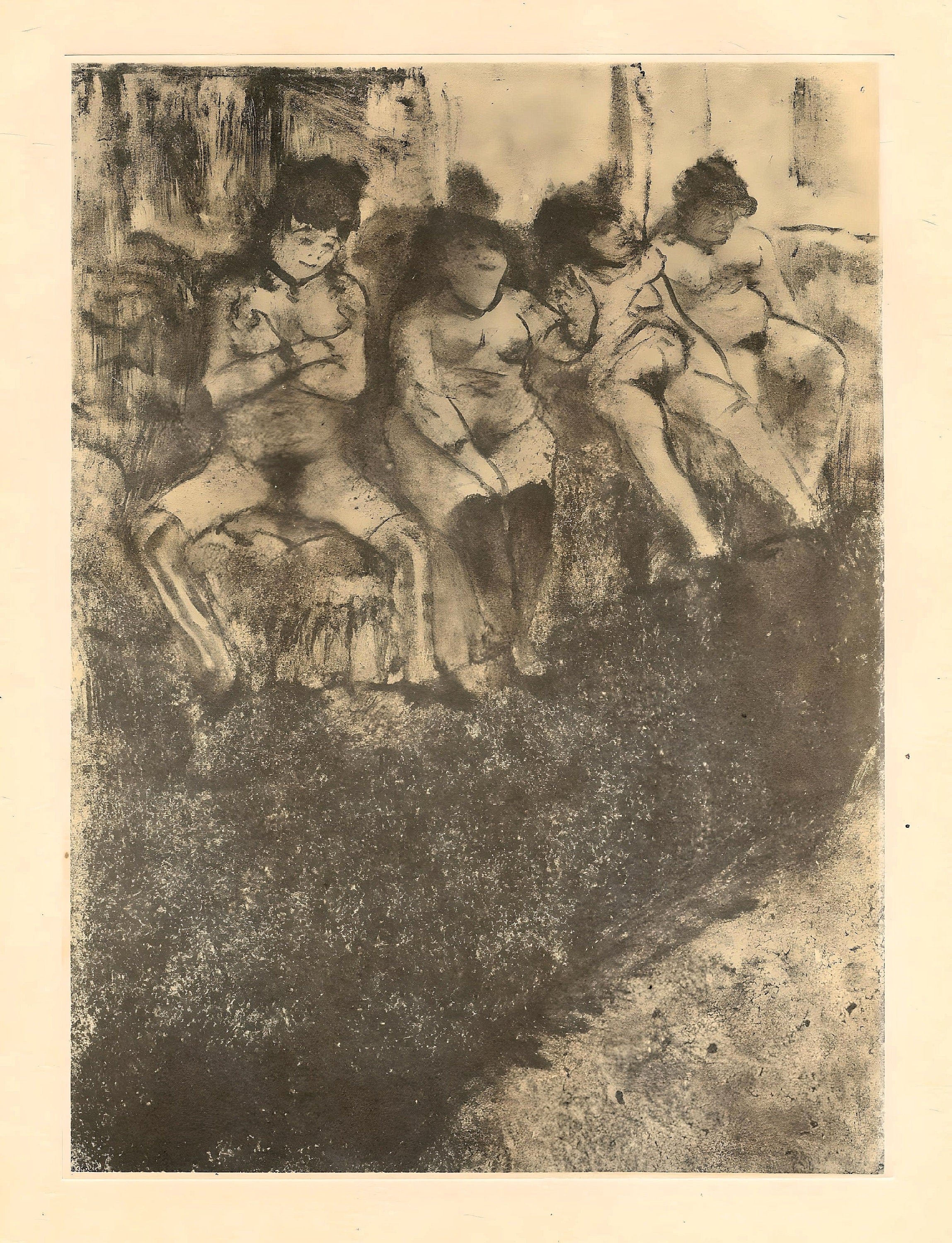 Edgar Degas, On attend les Clients, E. Degas Monotypes, Limited Edition Monotype