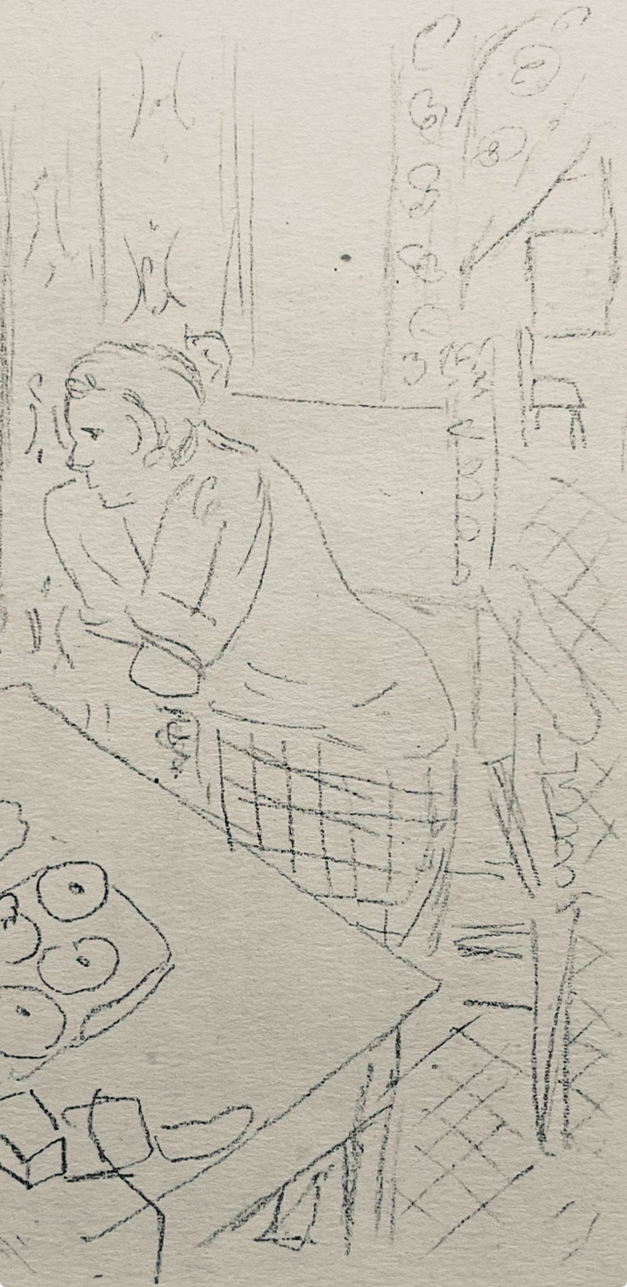 Henri Matisse, Composition (Dutel 3), Dessins de Henri-Matisse, Limited Edition Lithograph