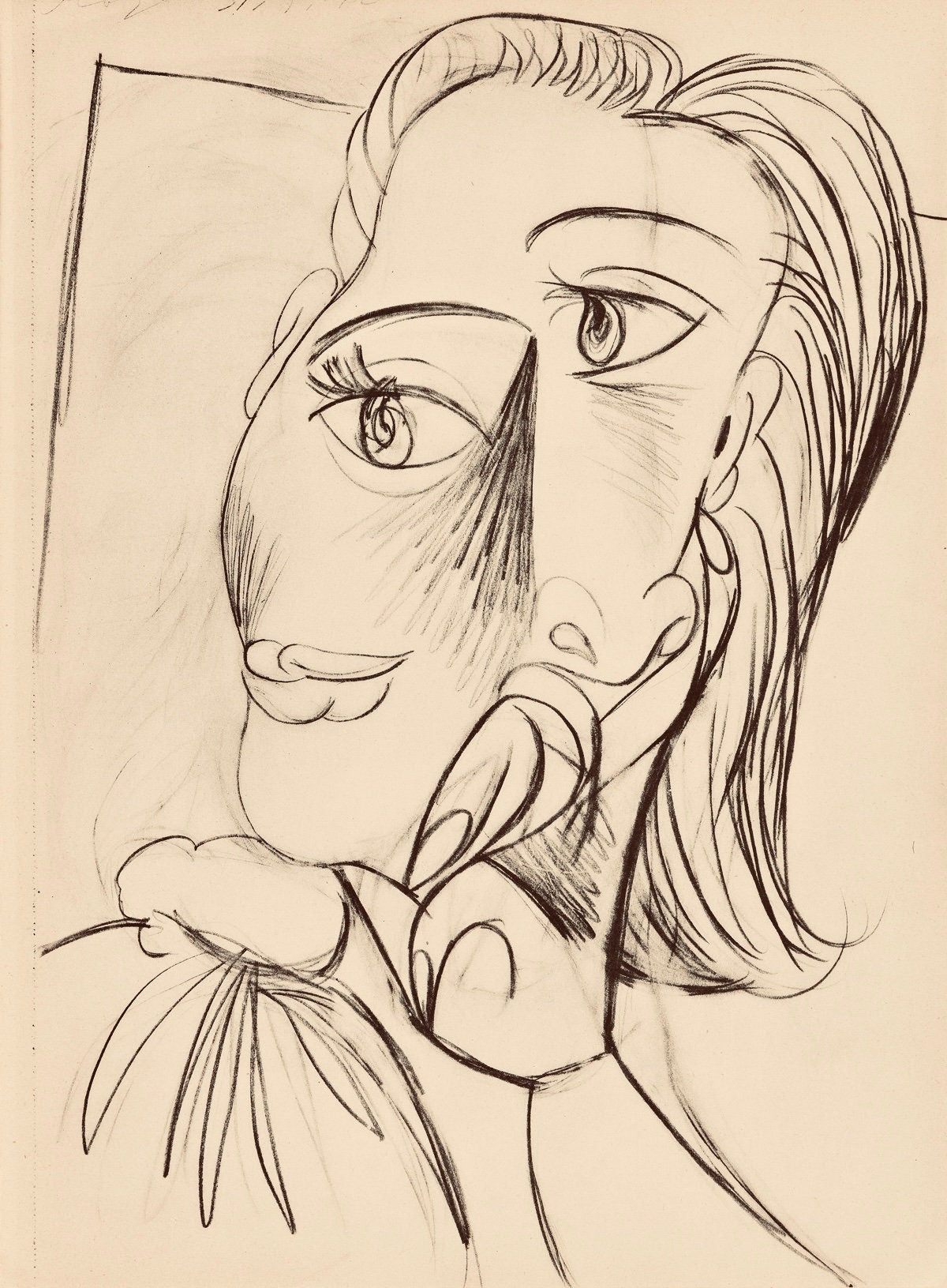 Pablo Picasso, Composition, Carnet de dessins de Picasso, Cahiers d’Art, Limited Edition Lithograph
