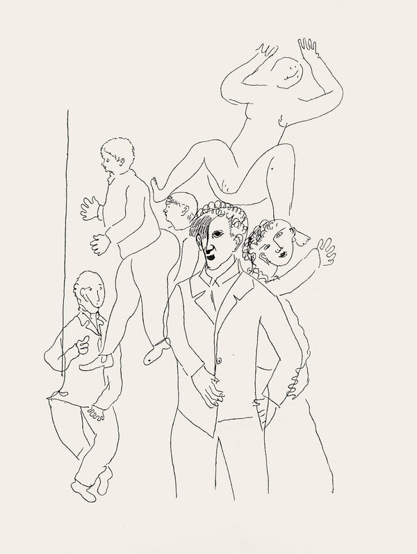 Marc Chagall, Composition, Suite Provinciale avec 92 dessins inédits de Marc Chagall, Limited Edition Lithograph