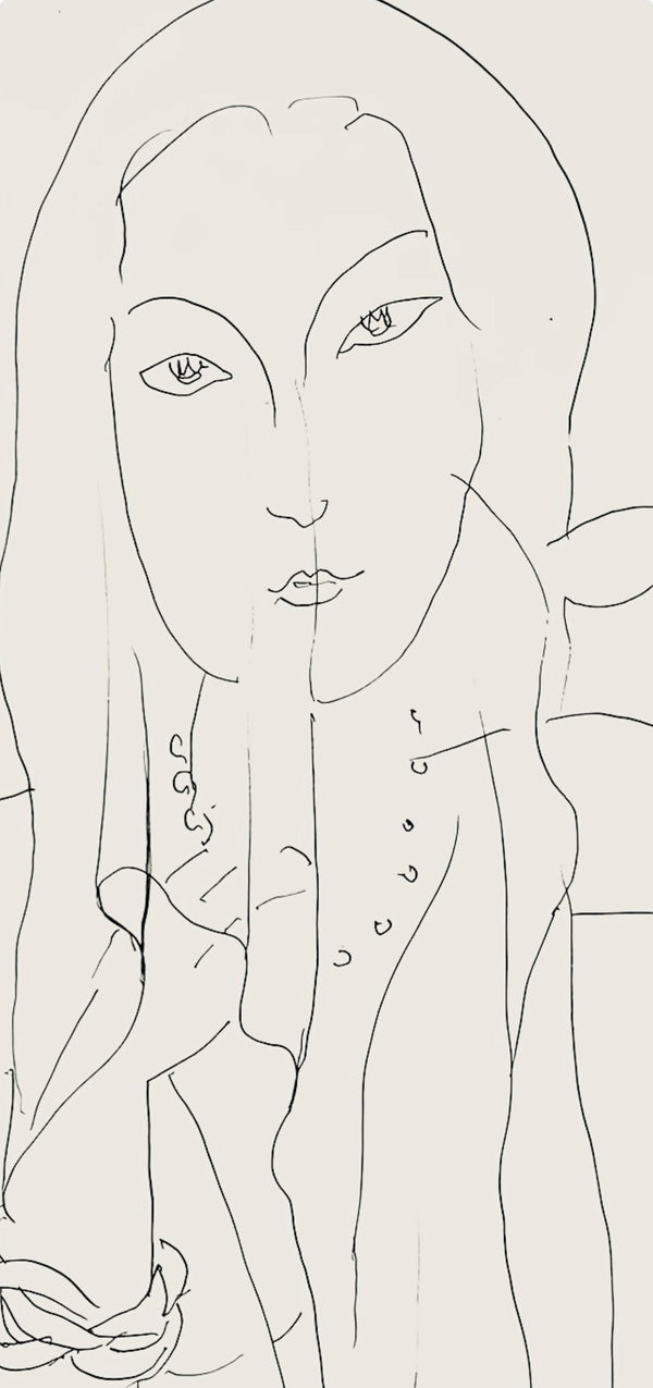 Henri Matisse, Série N, var. 2 (Duthuit 9), Henri Matisse, Dessins, Thèmes et variations, Limited Edition Lithograph
