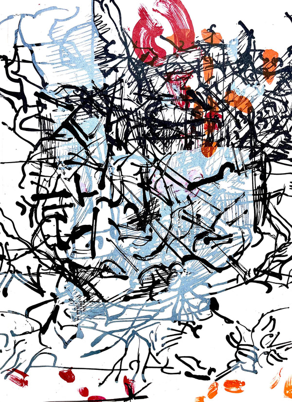 Jean-Paul Riopelle, Composition, Derrière le miroir, Limited Edition Lithograph