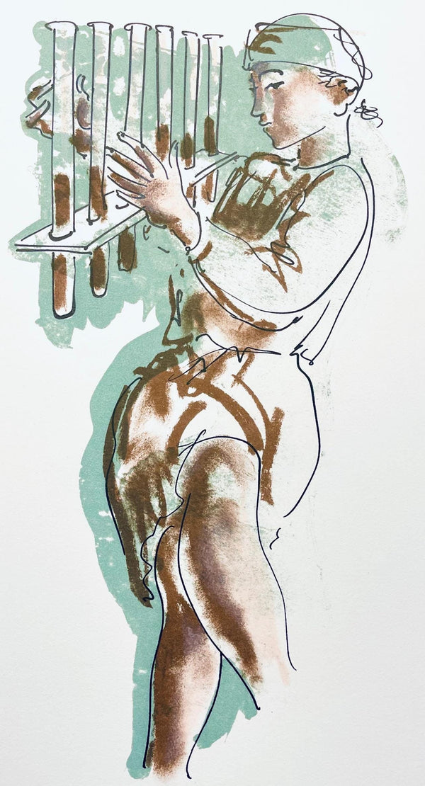 Hans Erni, Composition, Réflexions Simples Sur Le Corps, Limited Edition Lithograph