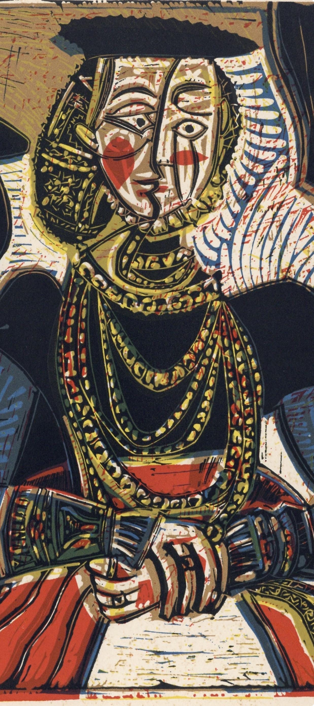 Pablo Picasso, Portrait of a Woman (Orozco 214), Grabados al linóleo, Limited Edition Linocut