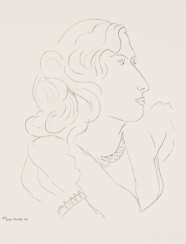 Henri Matisse, Série O, var. 4 (Duthuit 9), Henri Matisse, Dessins, Thèmes et variations, Limited Edition Lithograph