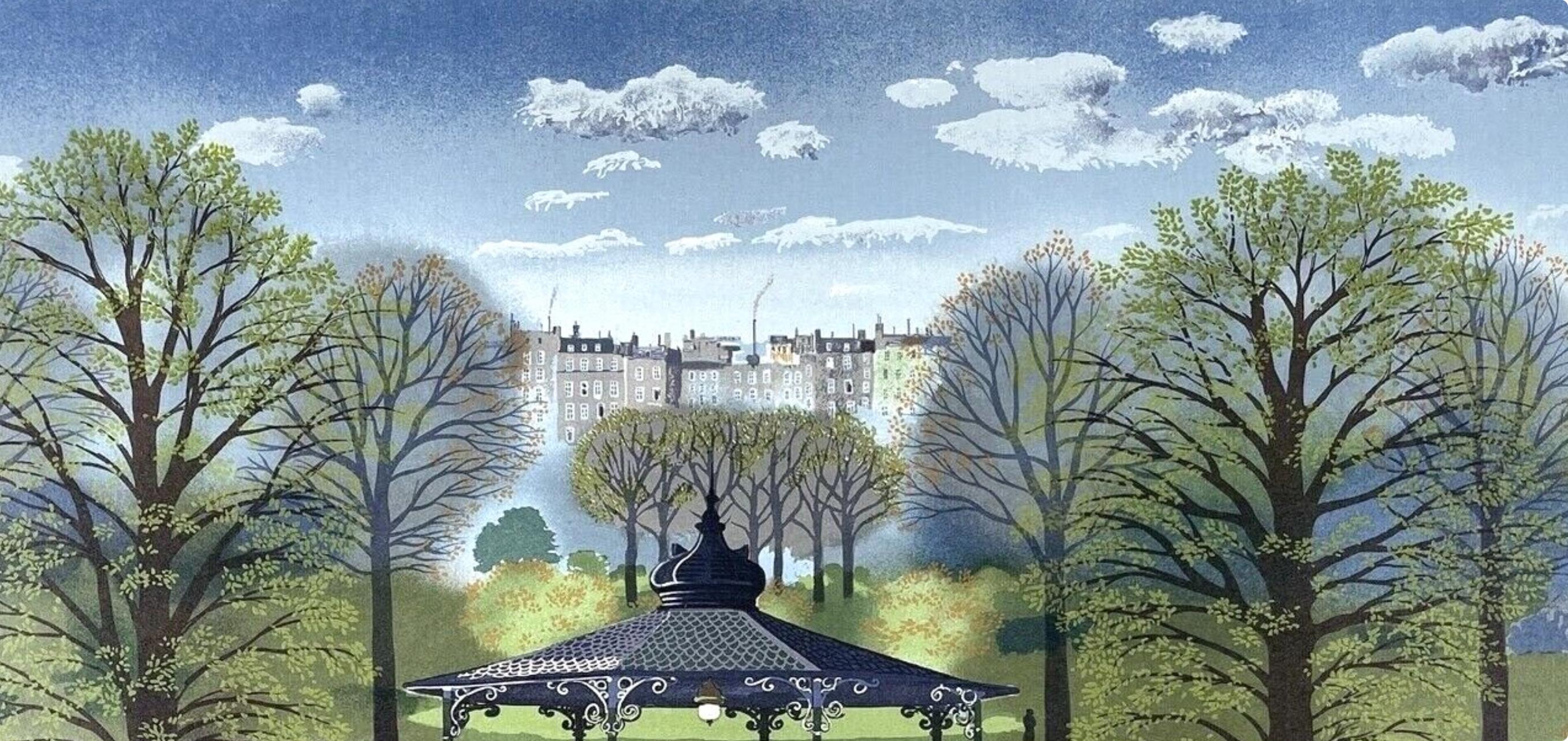 Michel Delacroix, Le Kiosque, Limited Edition Lithograph