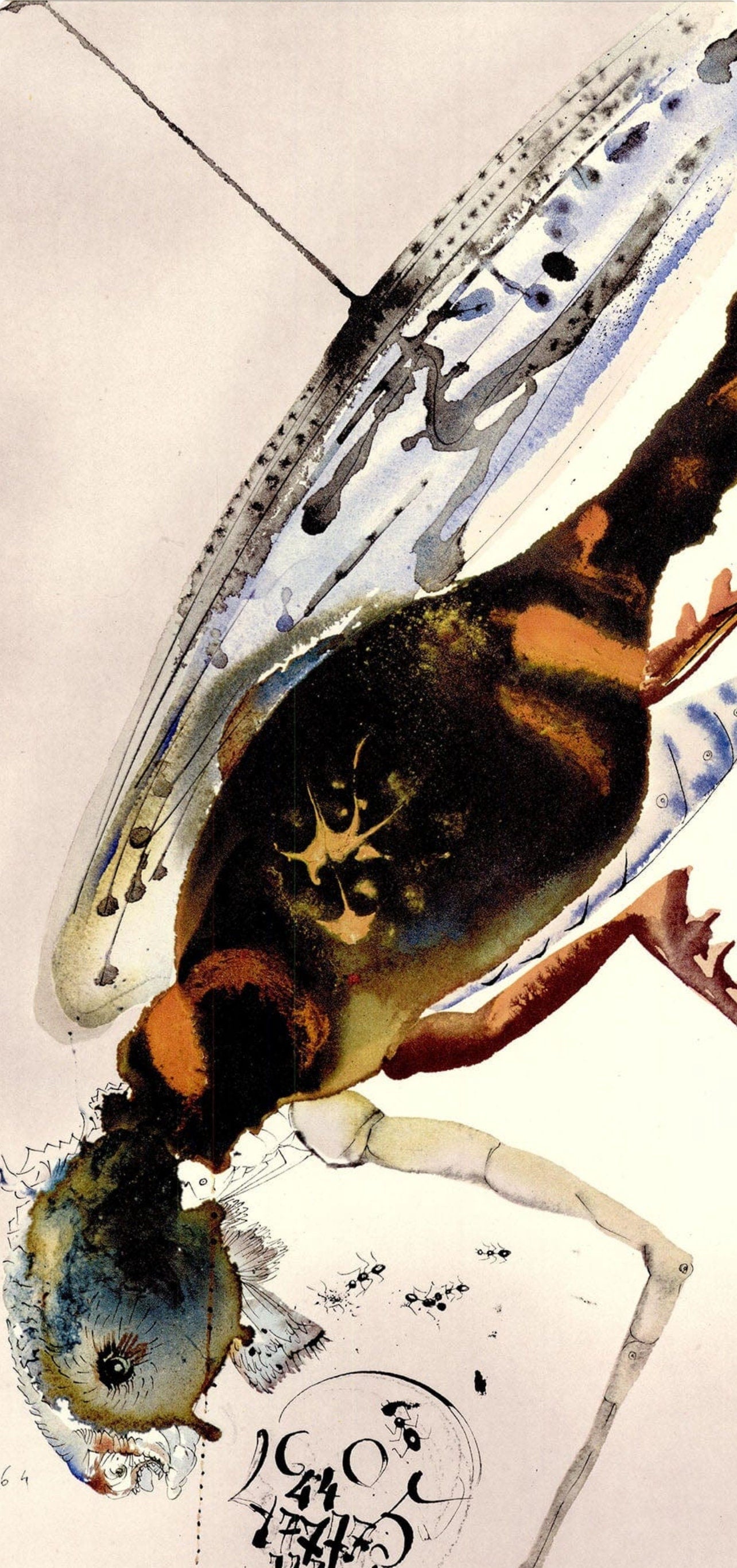 Salvador Dali, Composition (Michler/Löpsinger 1600; Field 69-3), Biblia Sacra, Limited Edition Lithograph
