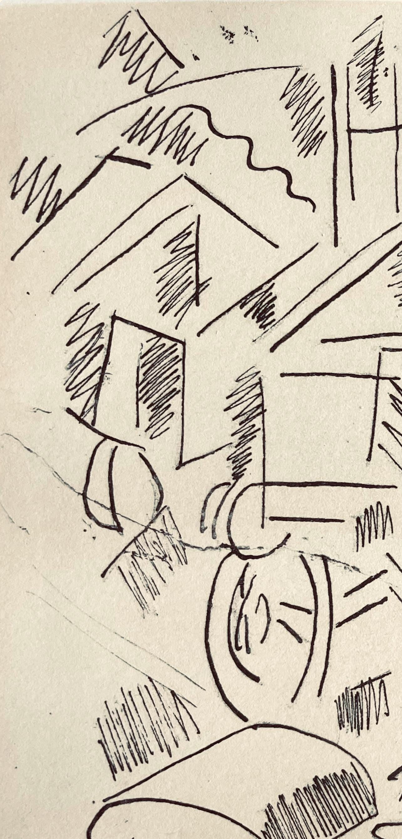 Fernand Léger, La Gare De Verdun, Fernand Léger, Dessins de Guerre, Limited Edition Lithograph