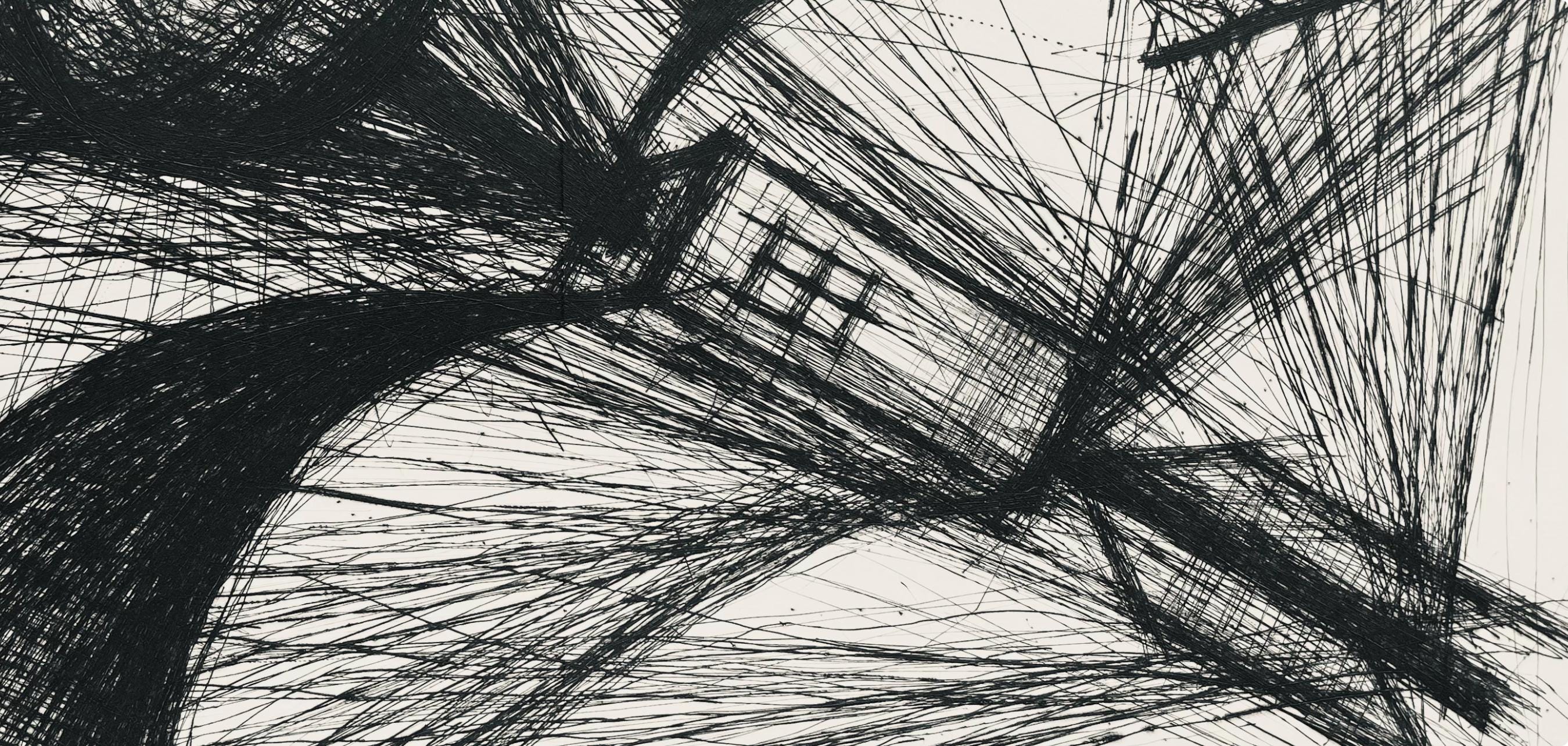 Bernard Buffet, Composition (Reinz 208-222), Voyages Fantastiques, Limited Edition Etching